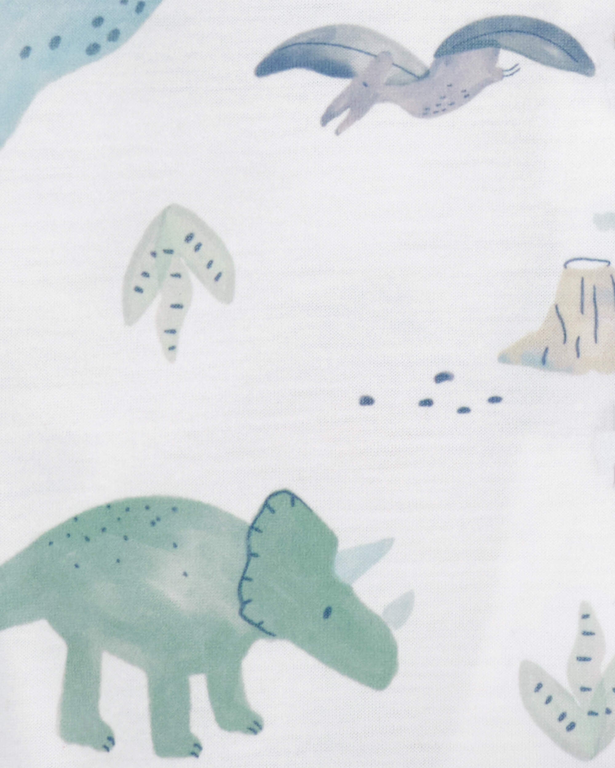 Toddler 2-Piece Dinosaur Coat-Style Loose Fit Pyjamas