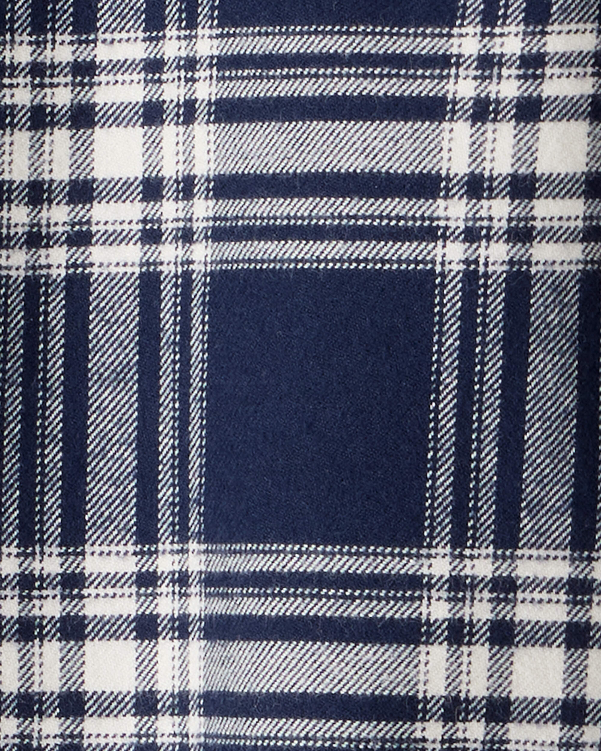 Toddler Organic Cotton Button-Front Flannel Shirt