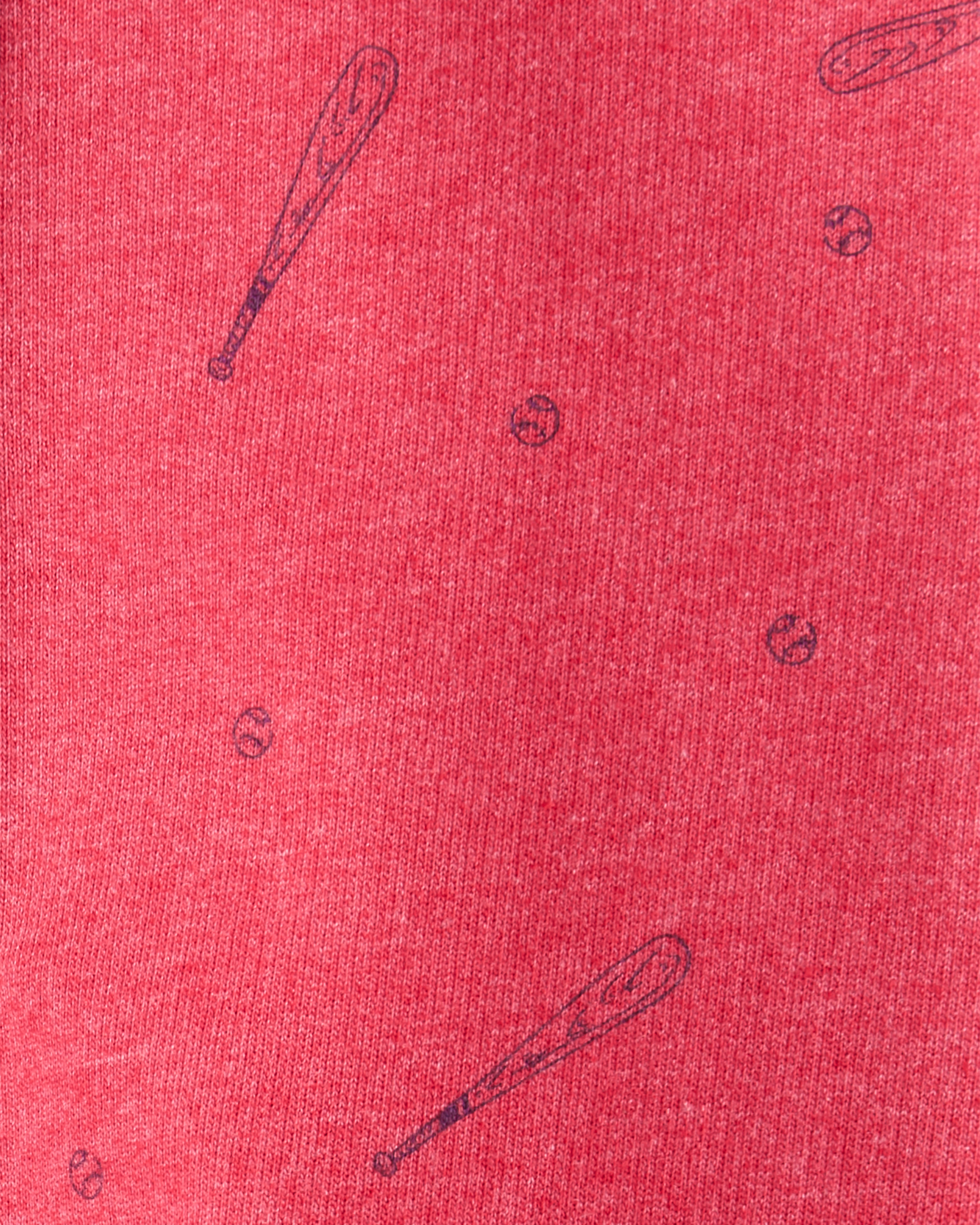 Toddler Boy Baseball French Terry Jogger - Red