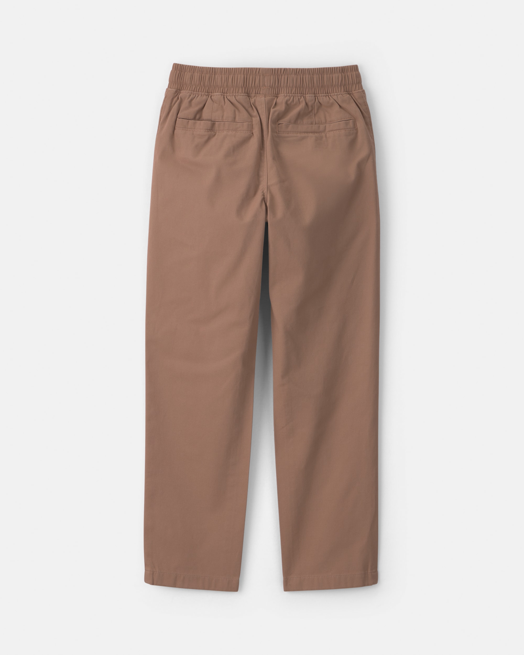 Boys Twill Pull-On Pants - Brown