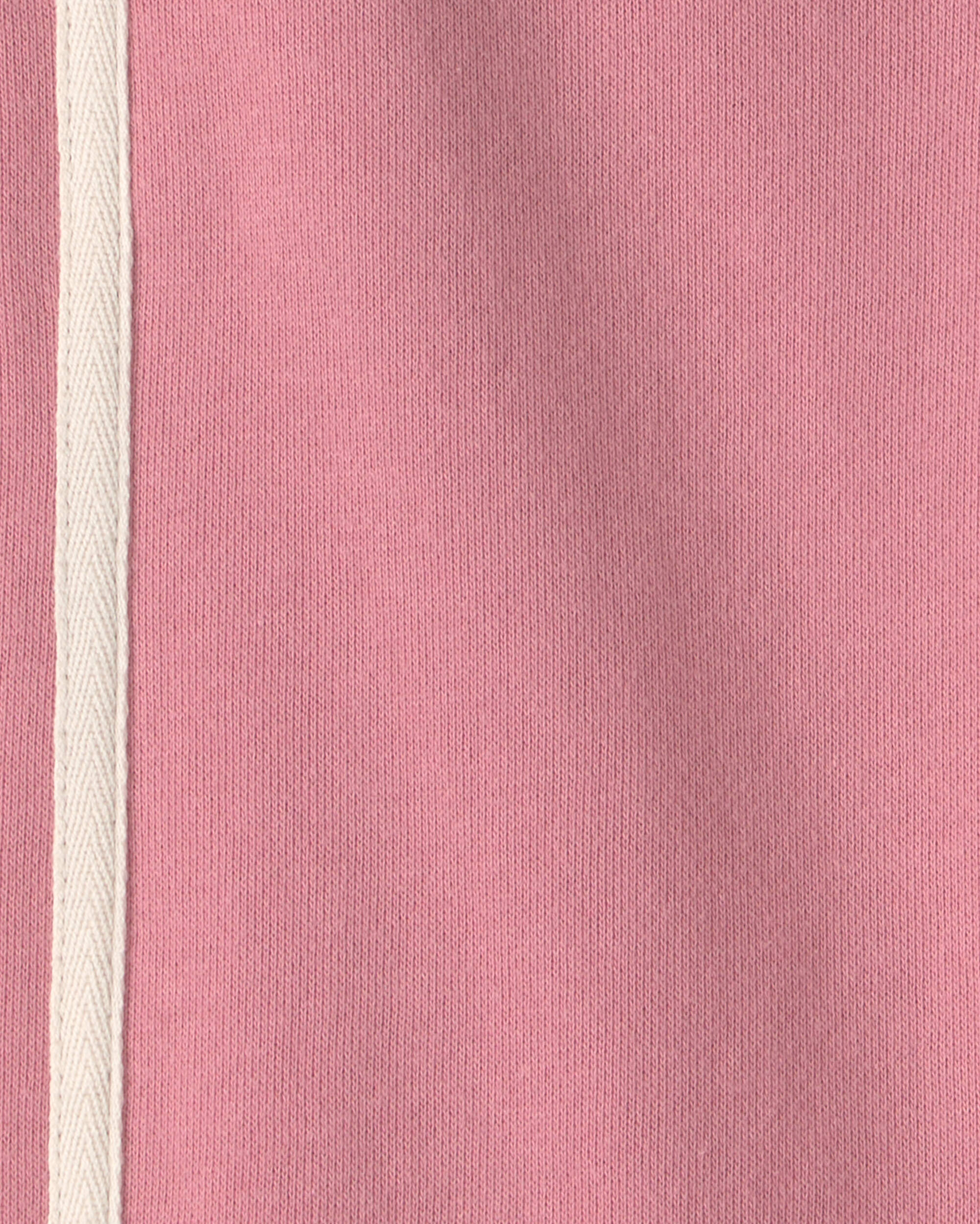 Toddler Girl French Terry Wide-Leg Pants - Pink