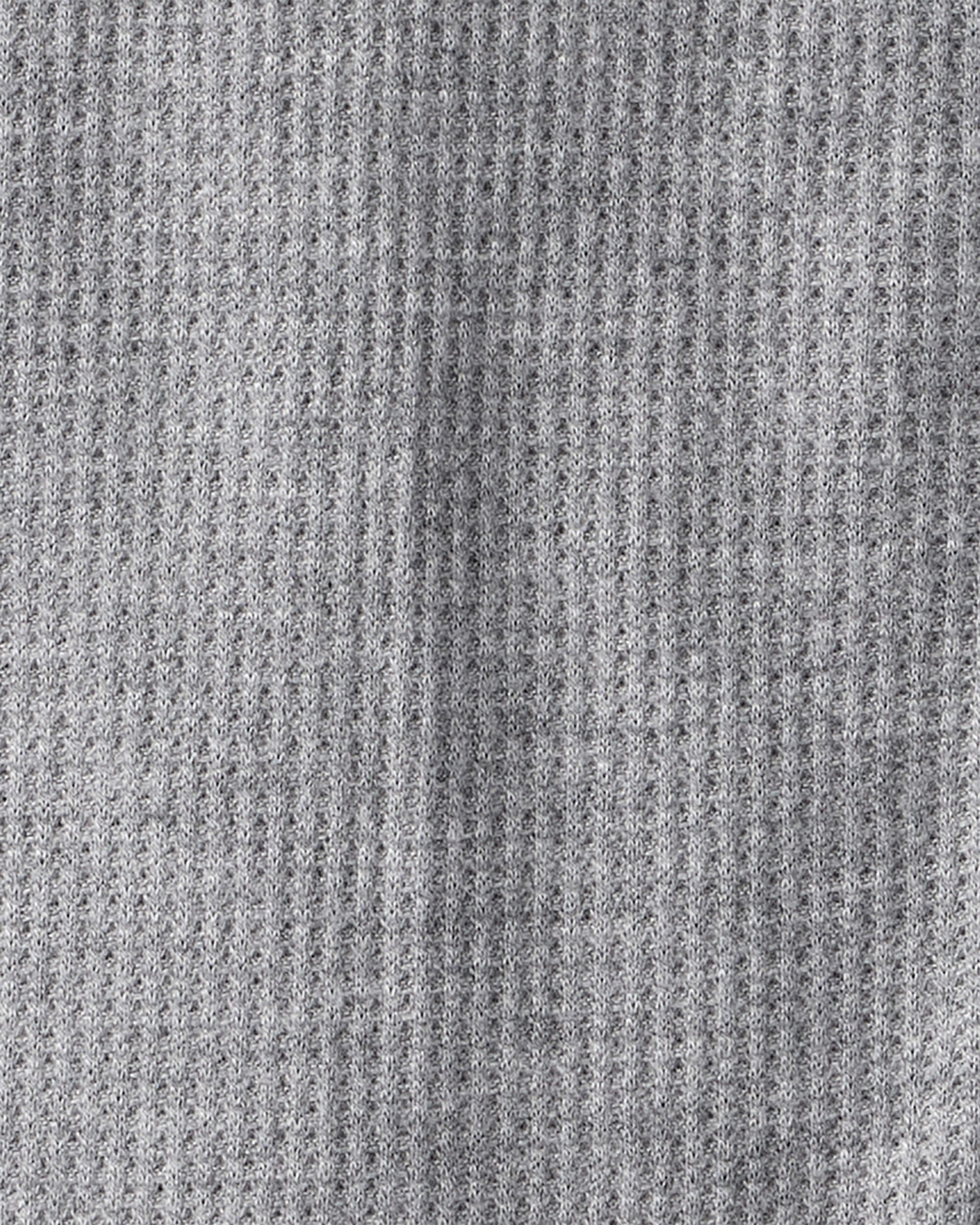 Baby Boy Solid PurelySoft Long-Sleeve 2-Way Zip Sleeper - Grey