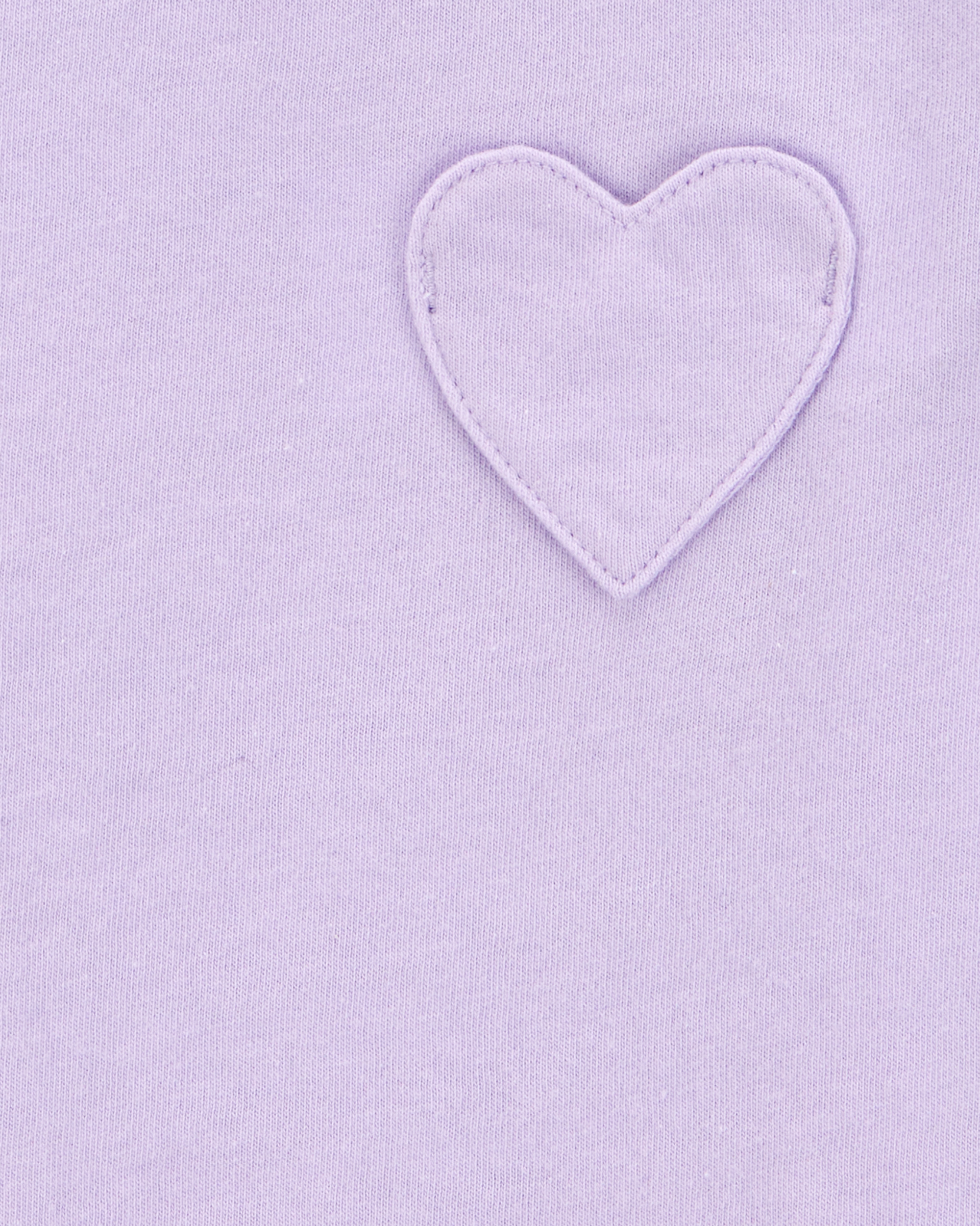 Baby Heart Pocket Short-Sleeve Fashion Top - Purple