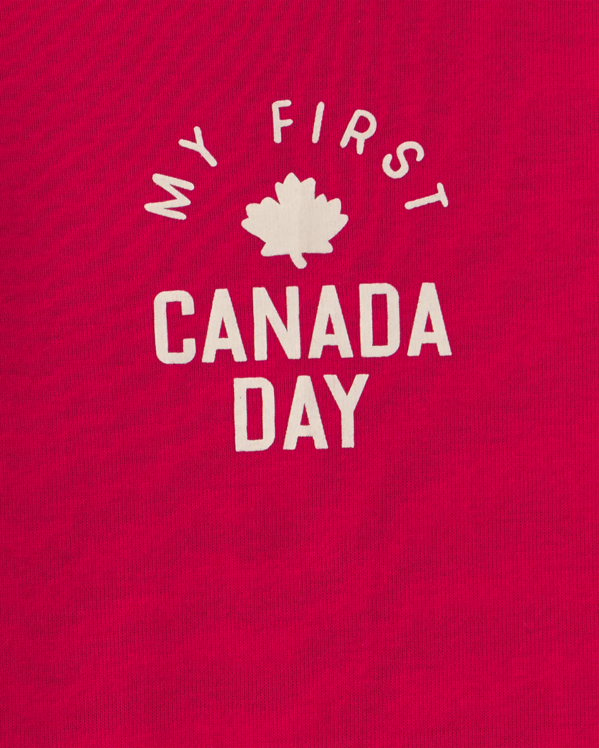 Baby My First Canada Day Bodysuit - Red