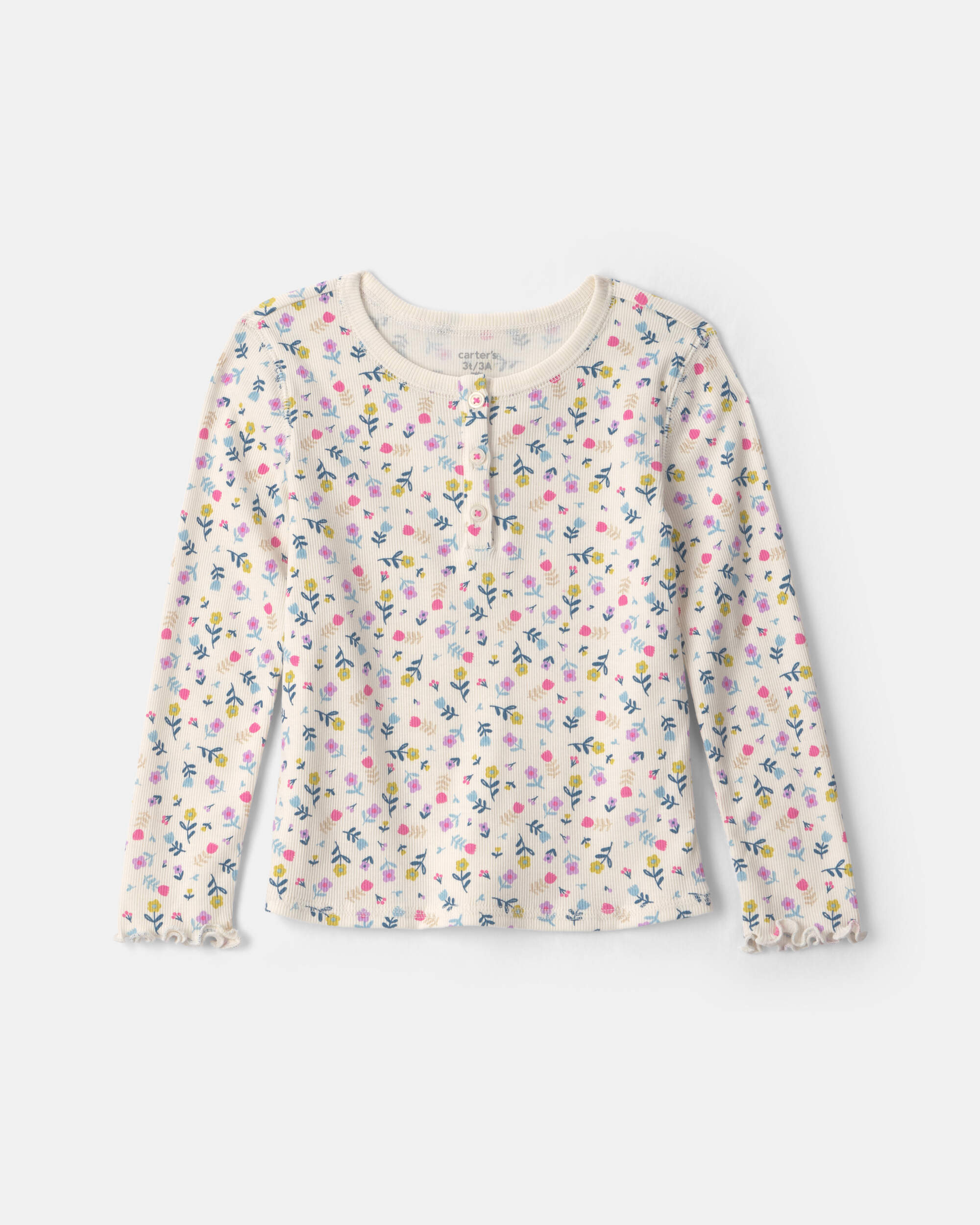 Toddler Girl Floral Long-Sleeve Top