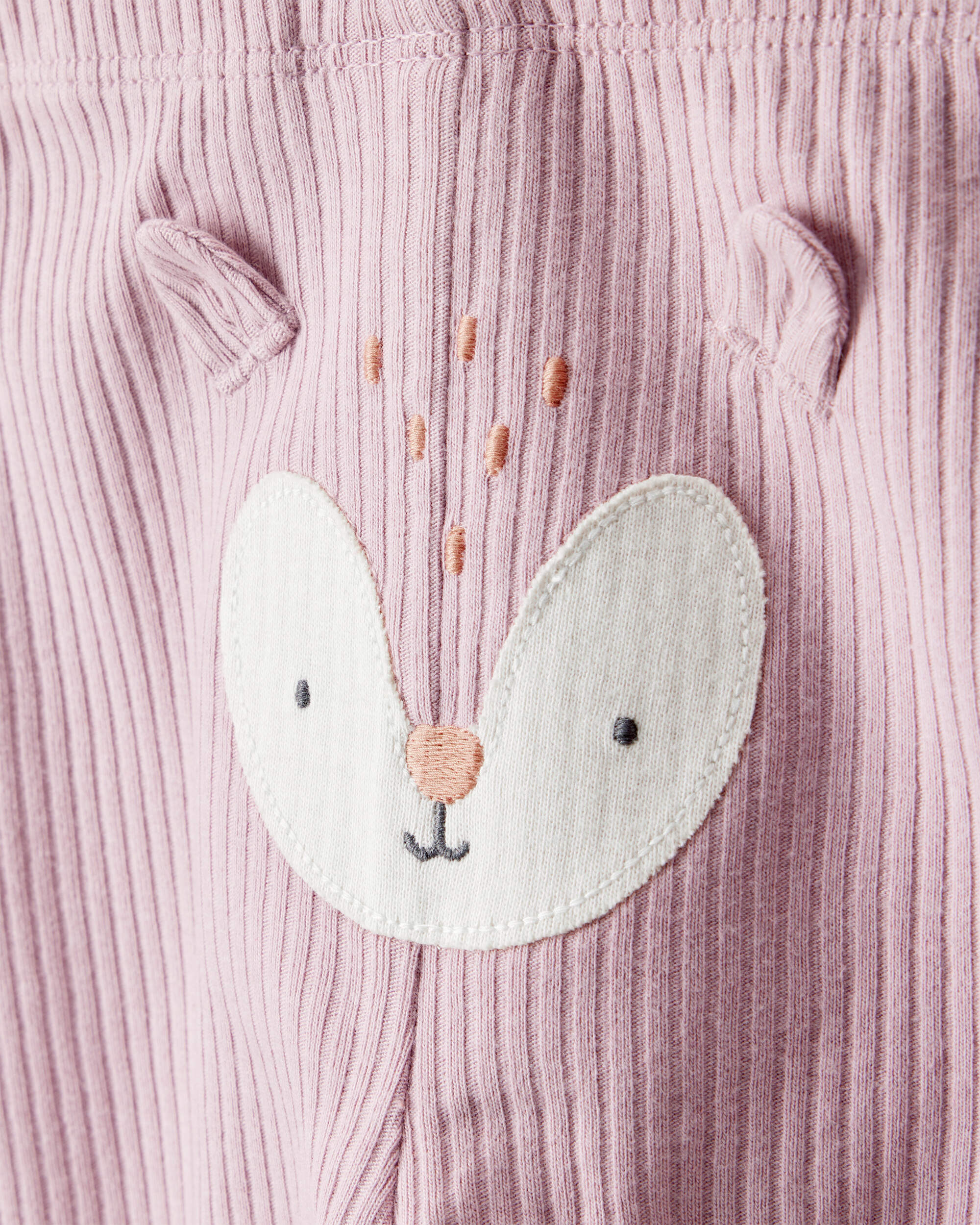 Baby Girl 3-Piece Woodland Creatures Long-Sleeve Bodysuits & Pant Set - Pink/White