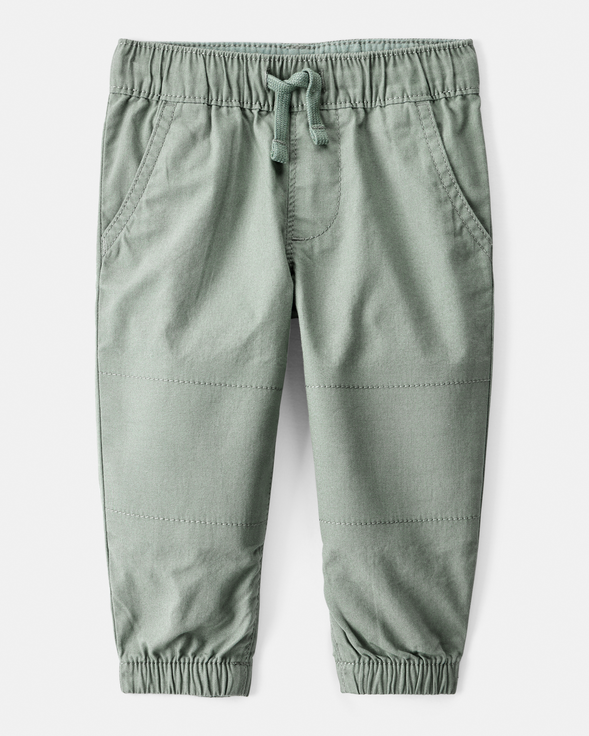 Baby Boy Cotton Pull-On Fashion Pants - Green