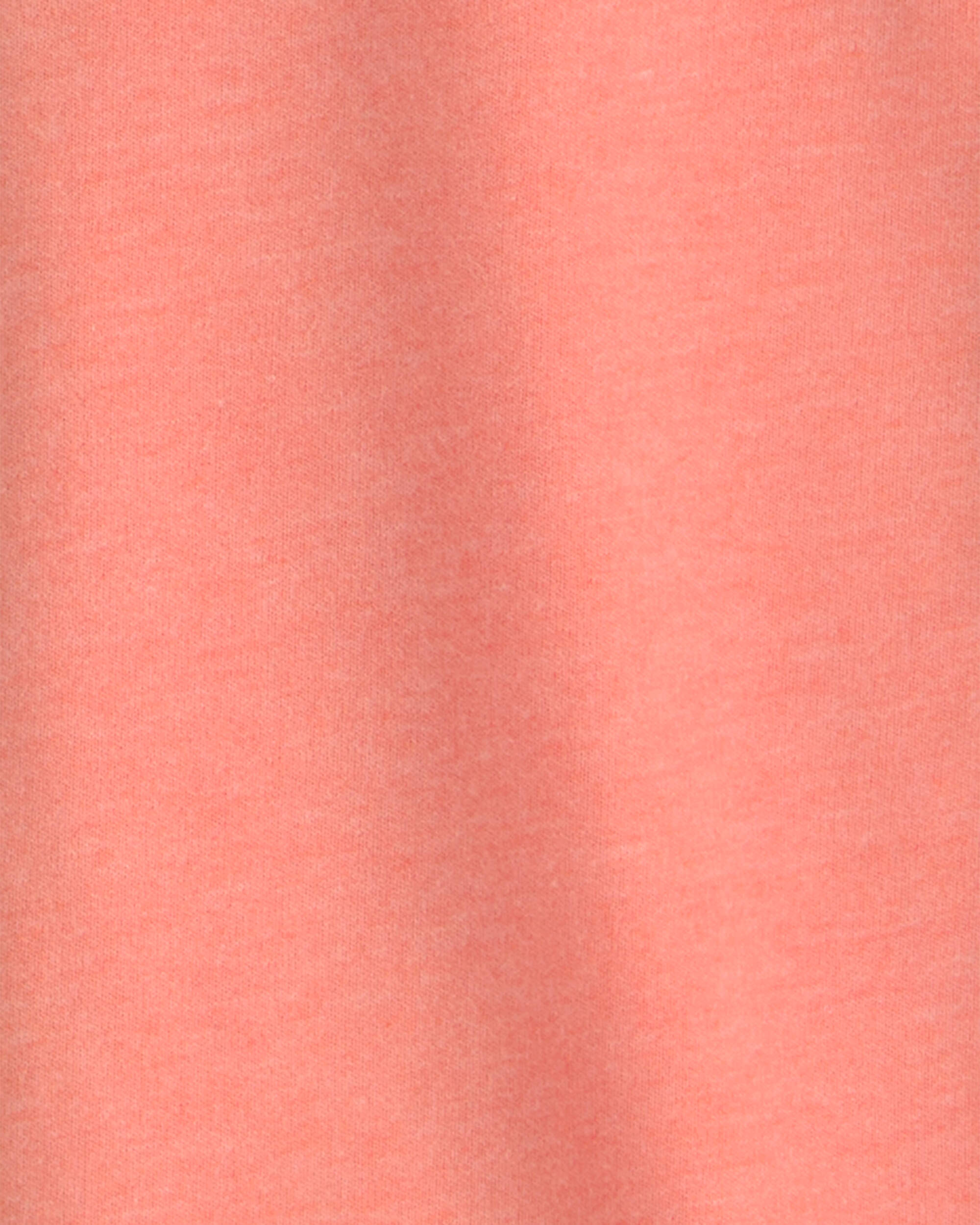 Kid French Terry Zip-Up Hoodie - Orange