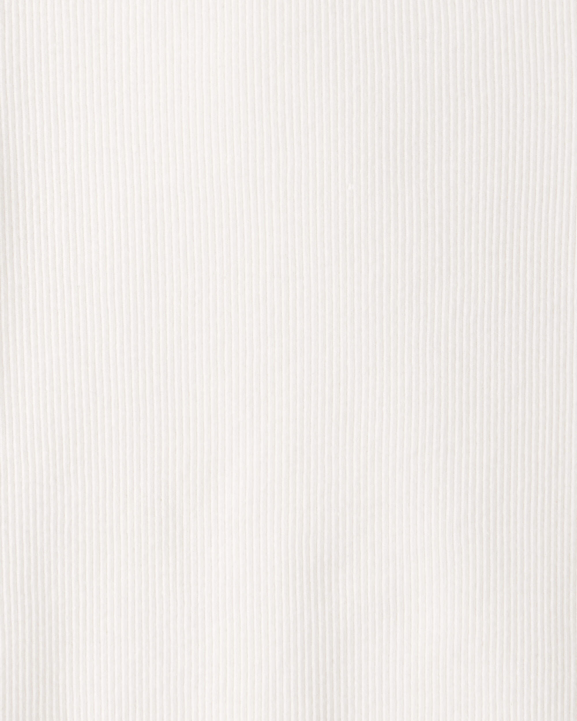 Girls Rib Top - White