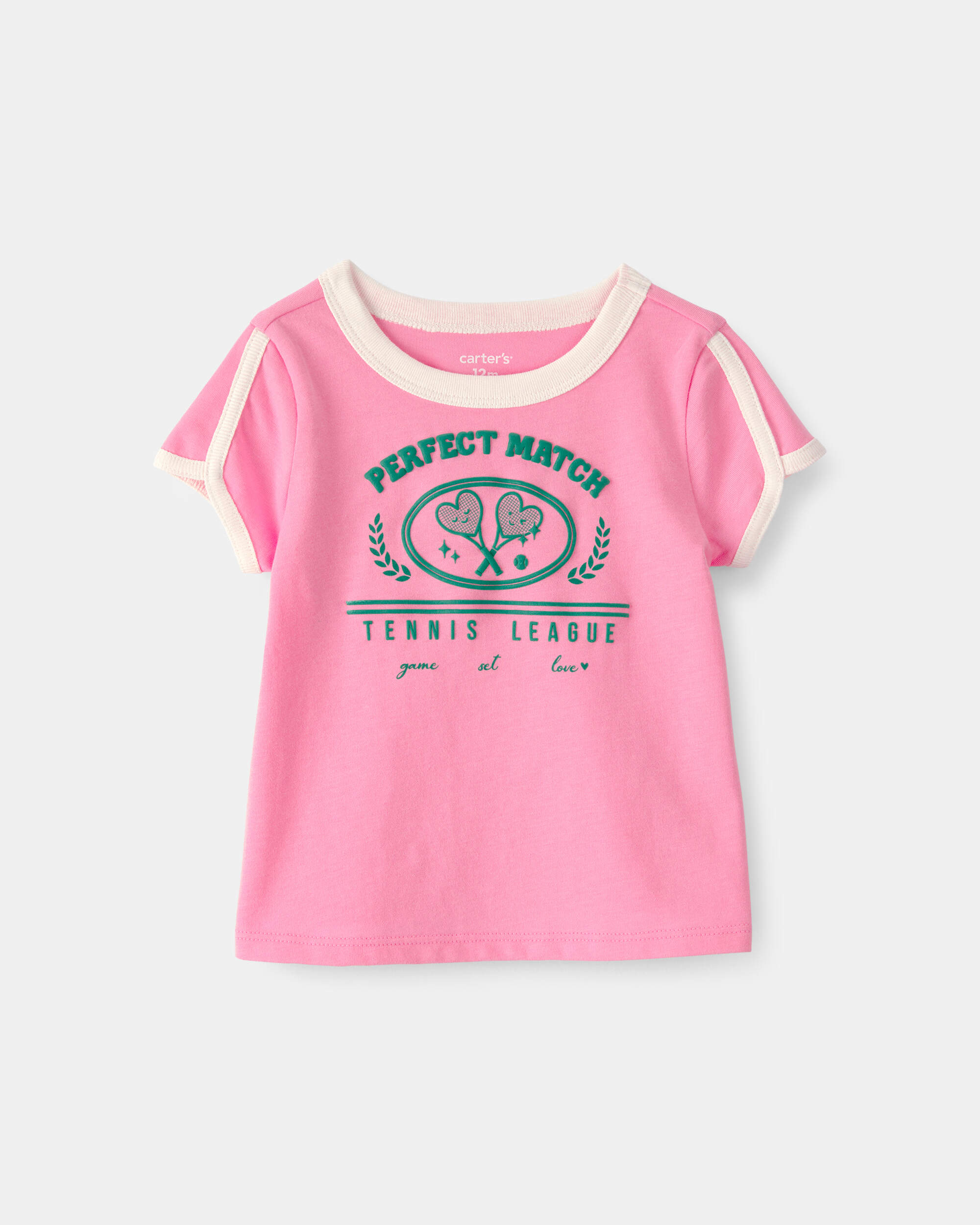 Baby Girl 'Perfect Match' Top - Pink