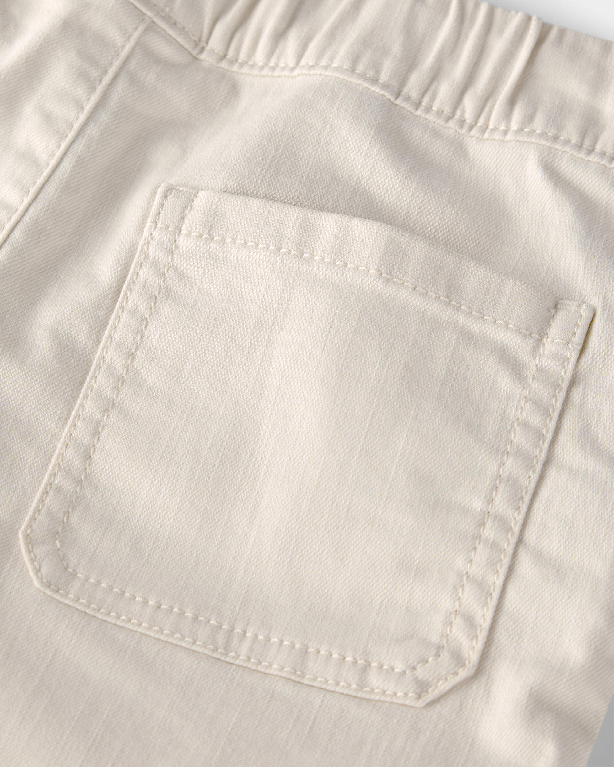 Toddler Boy Organic Cotton Shorts Cream