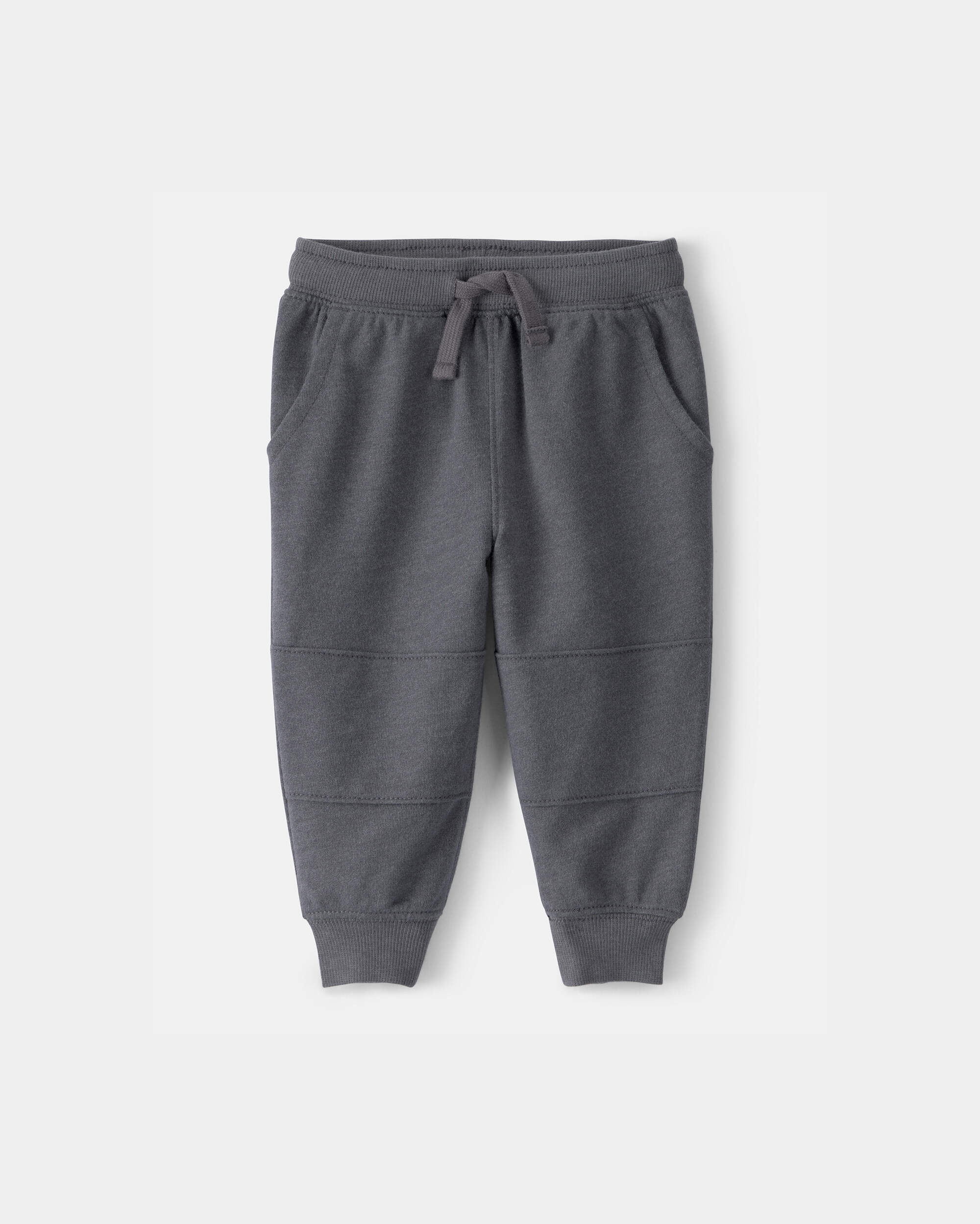 Baby Boy French Terry Joggers - Grey