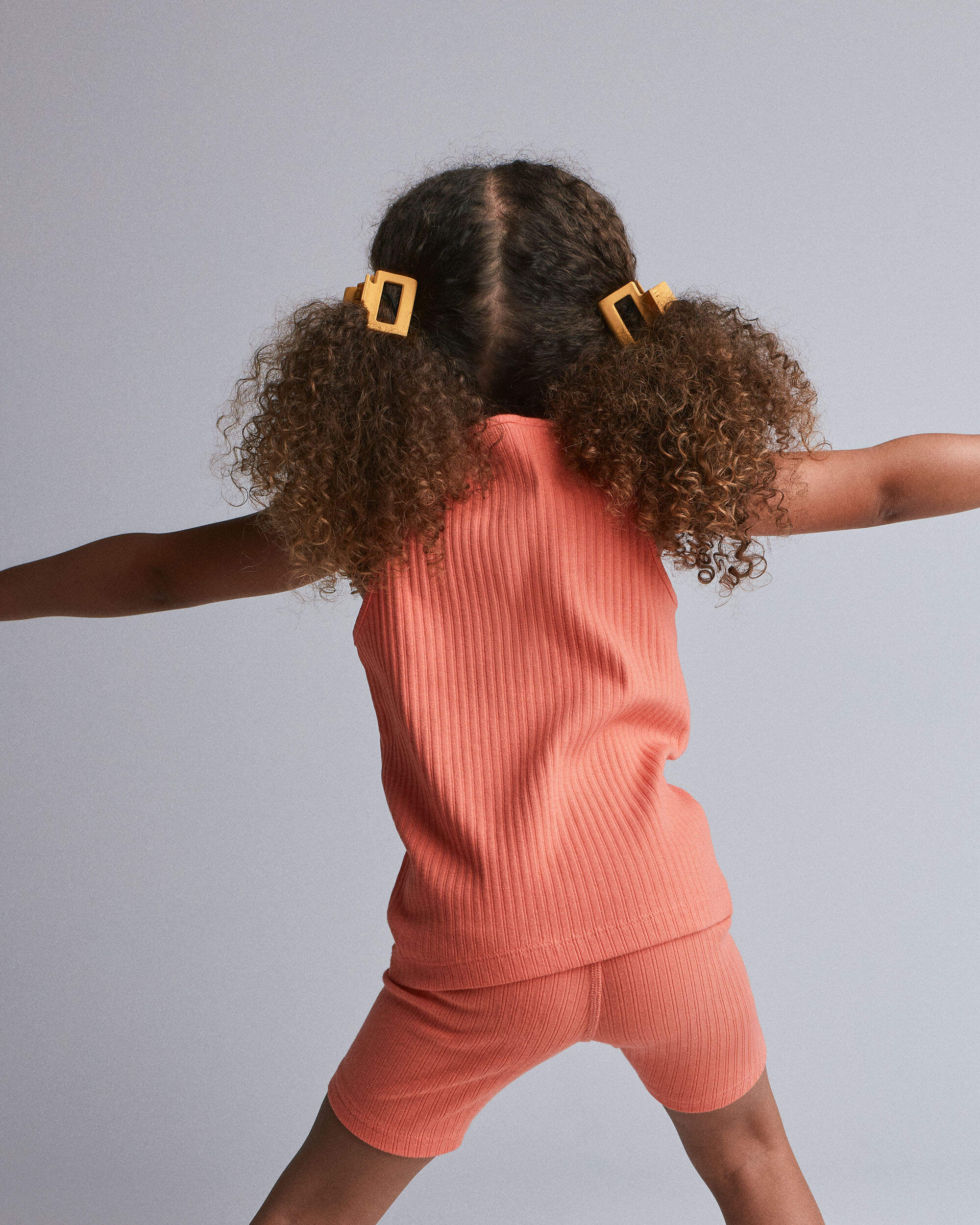 Toddler Girl 4 Pack Hair Clips - Hot Pink/Golden Yellow