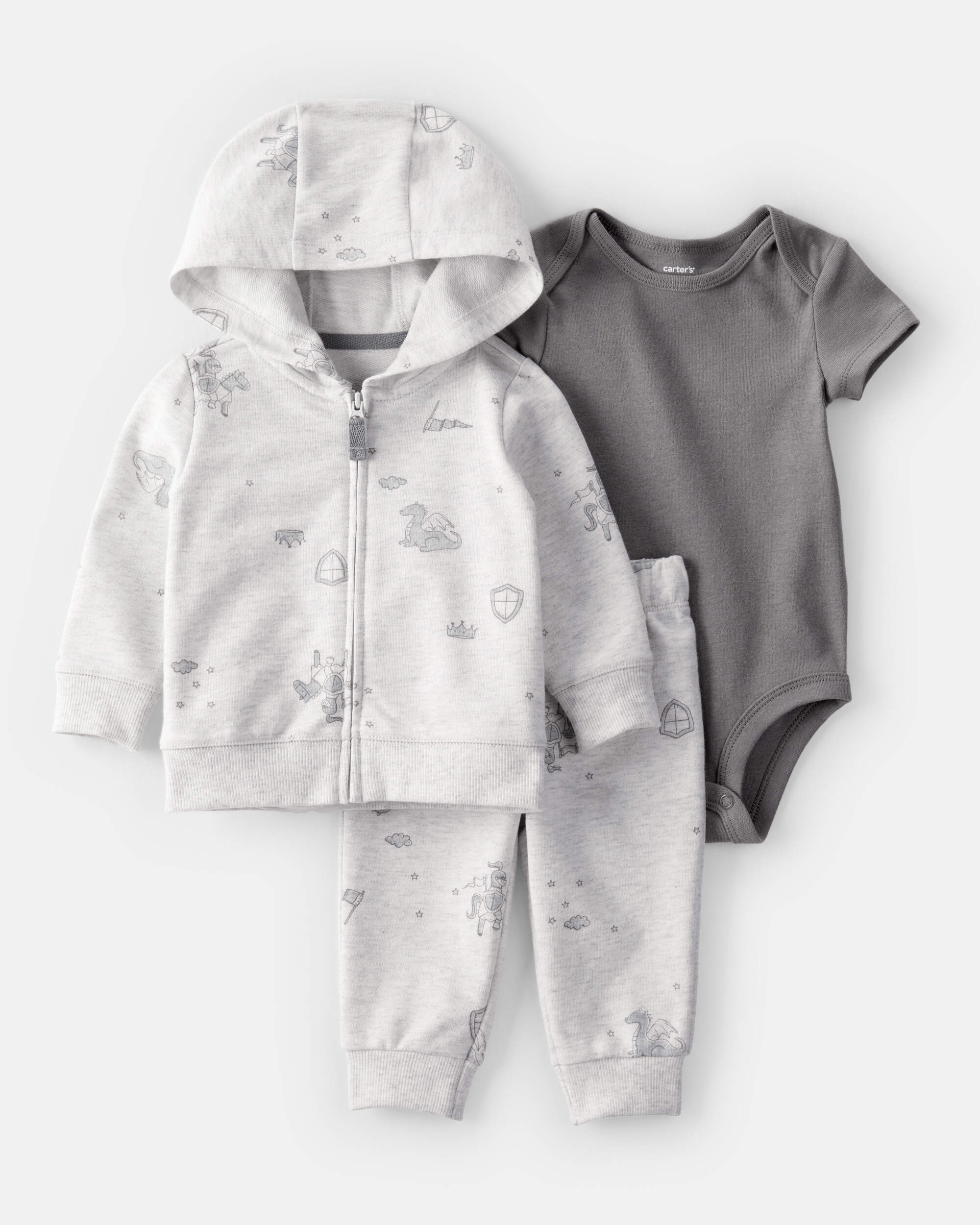 Baby 3-Piece Fairytale Print Little Jacket Set