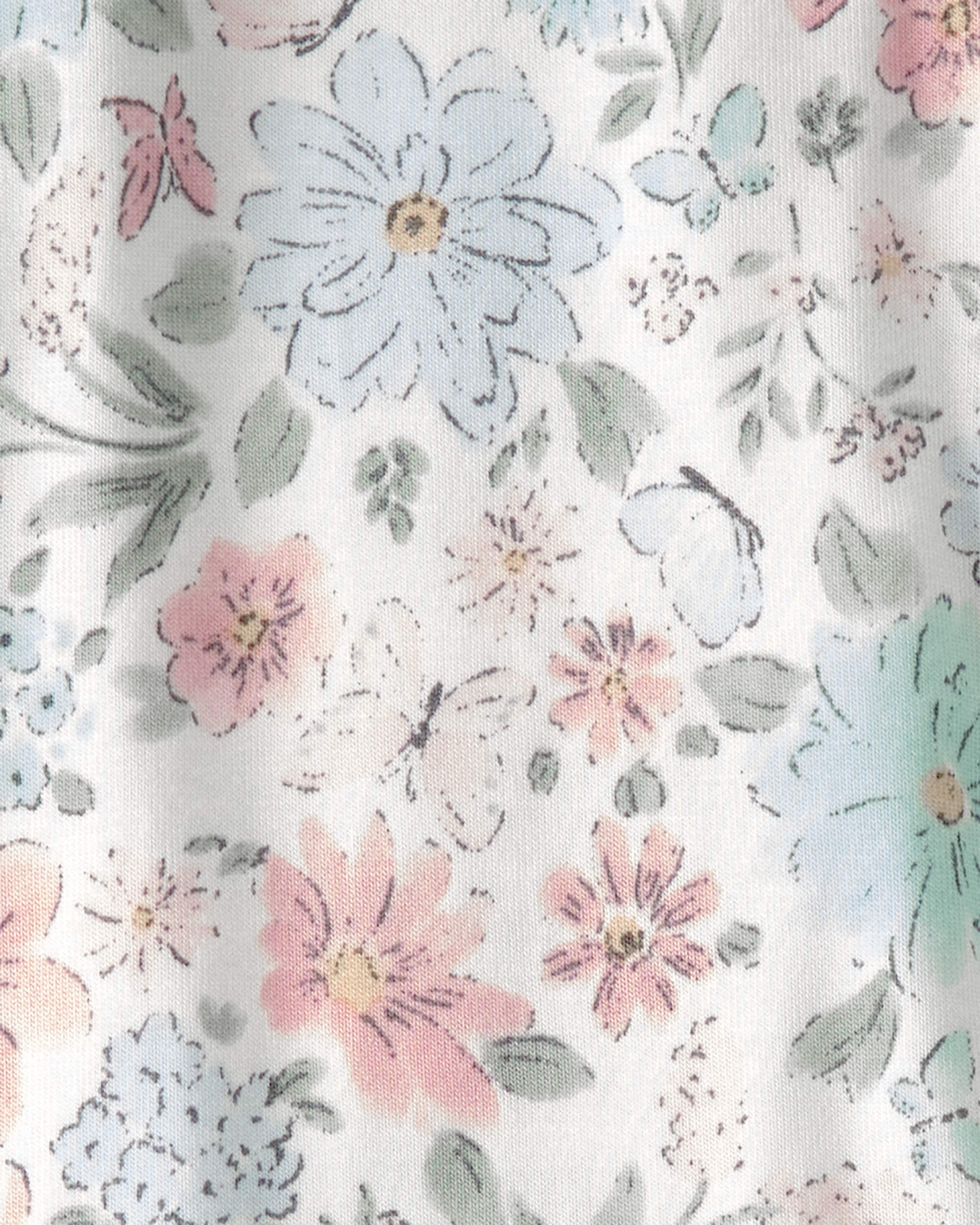 Baby Girl Butterfly Garden 2-Way Zip PurelySoft Sleeper