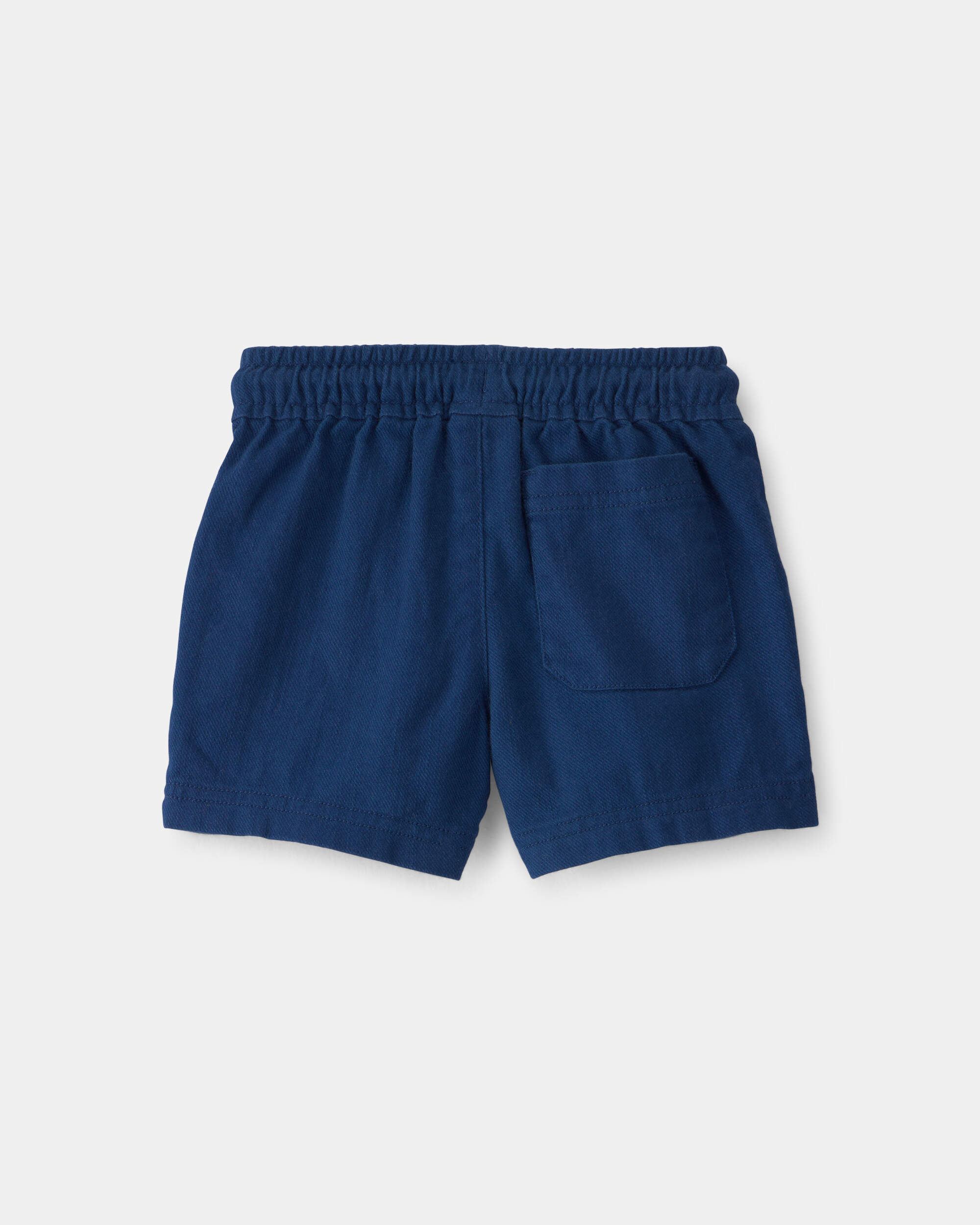 Baby Boy Twill Shorts - Blue