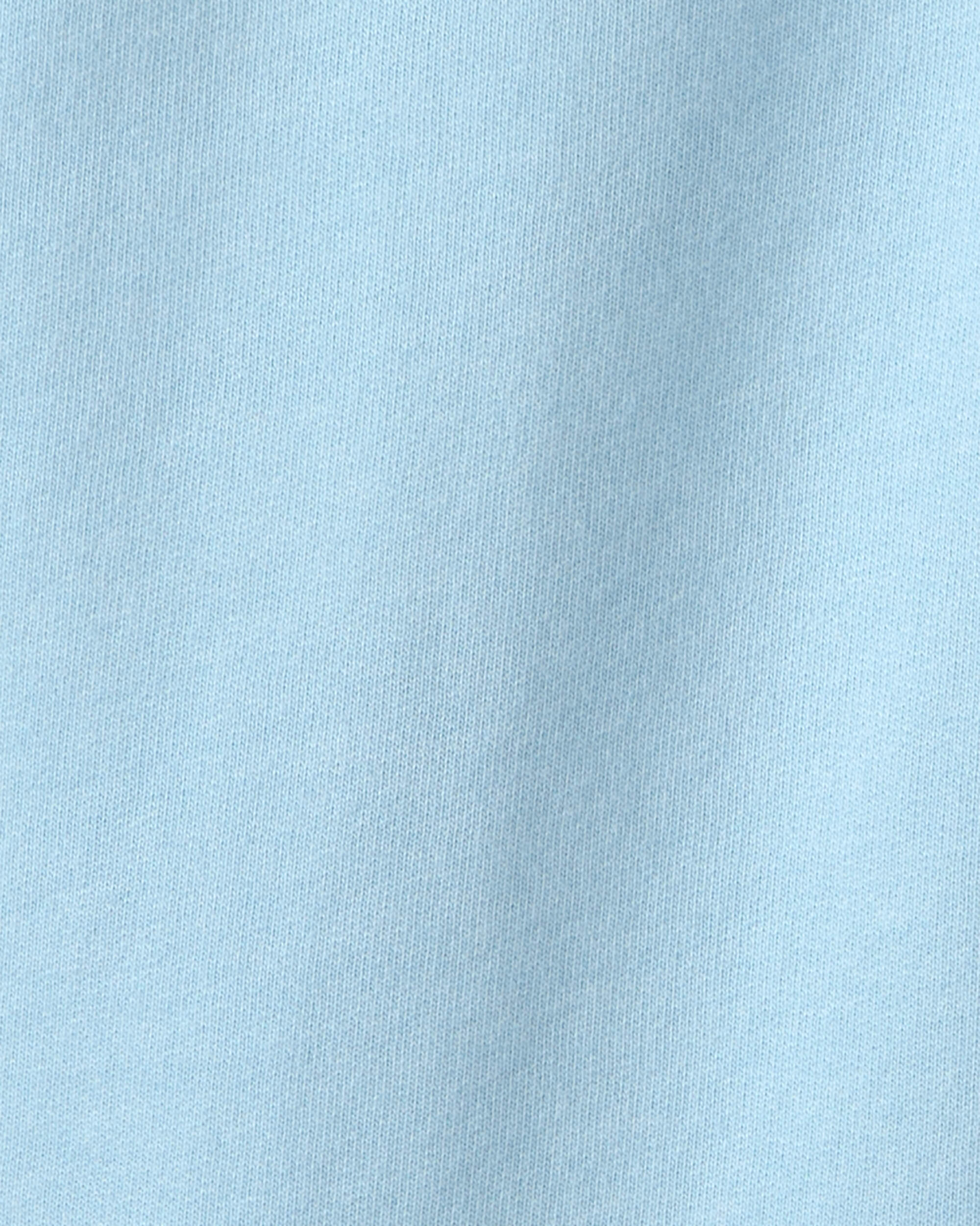 Girls French Terry Wide-Leg Pants - Blue