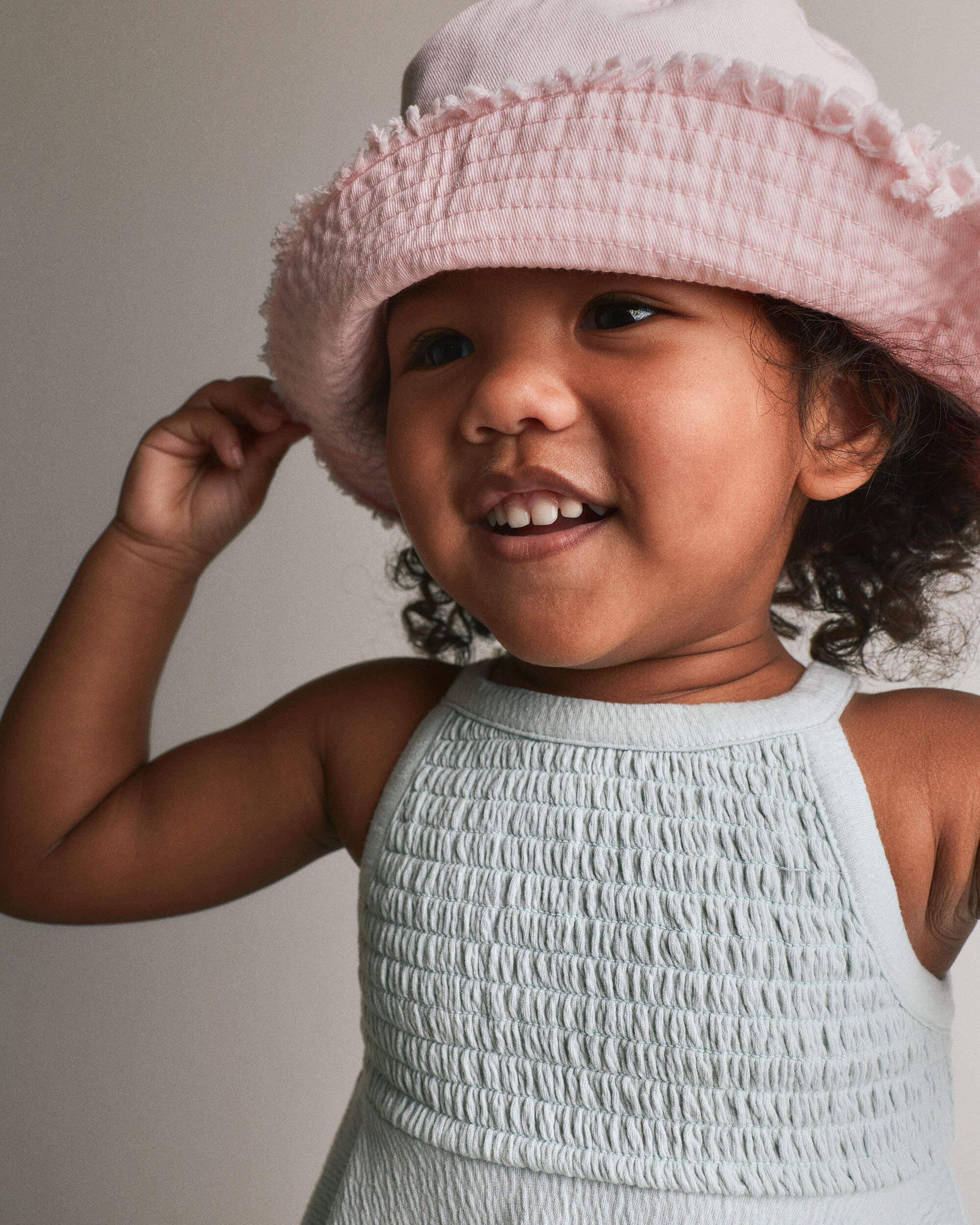 Toddler Girl Bucket Hat - Rose