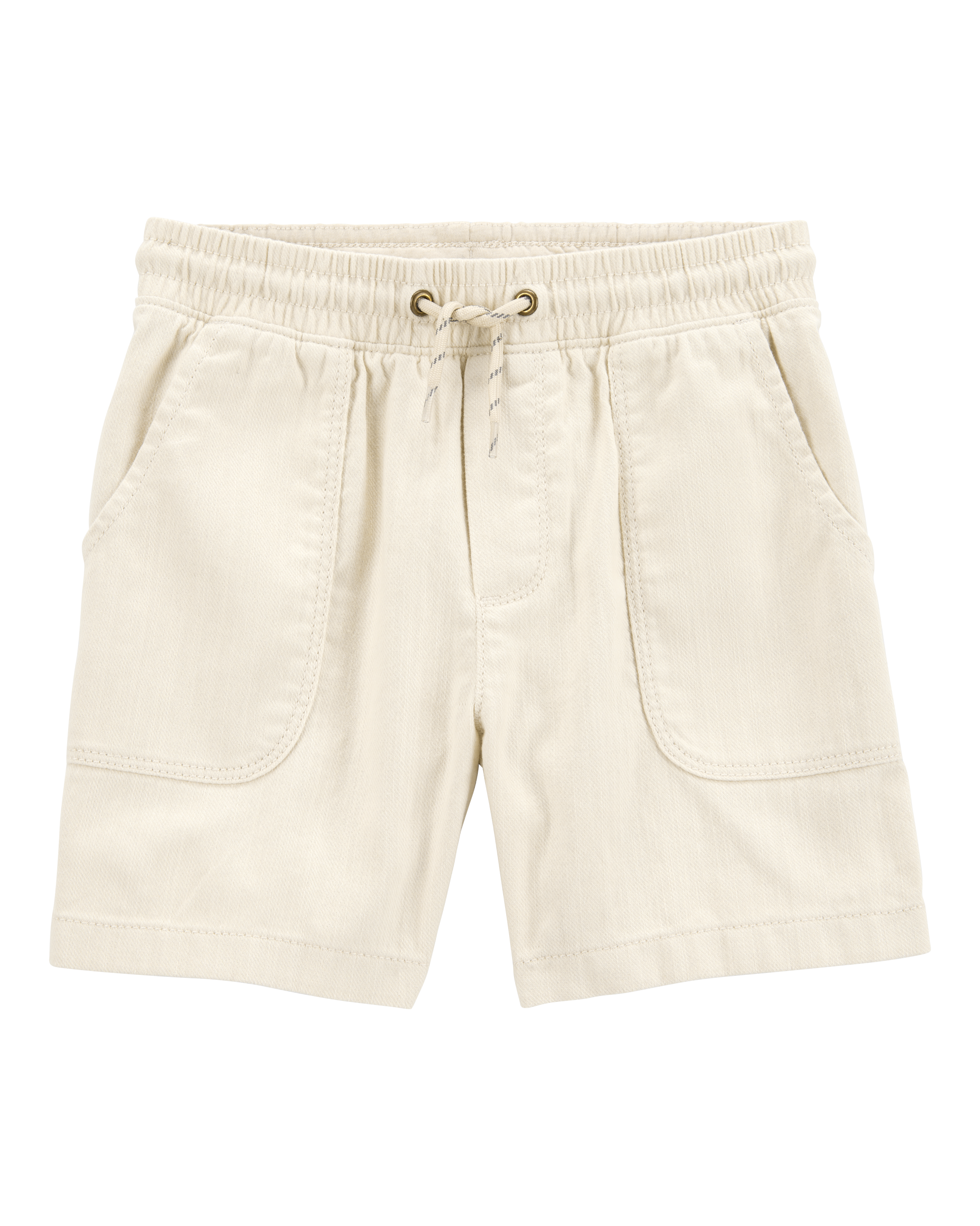 Boys Pull-On Twill Shorts - Khaki
