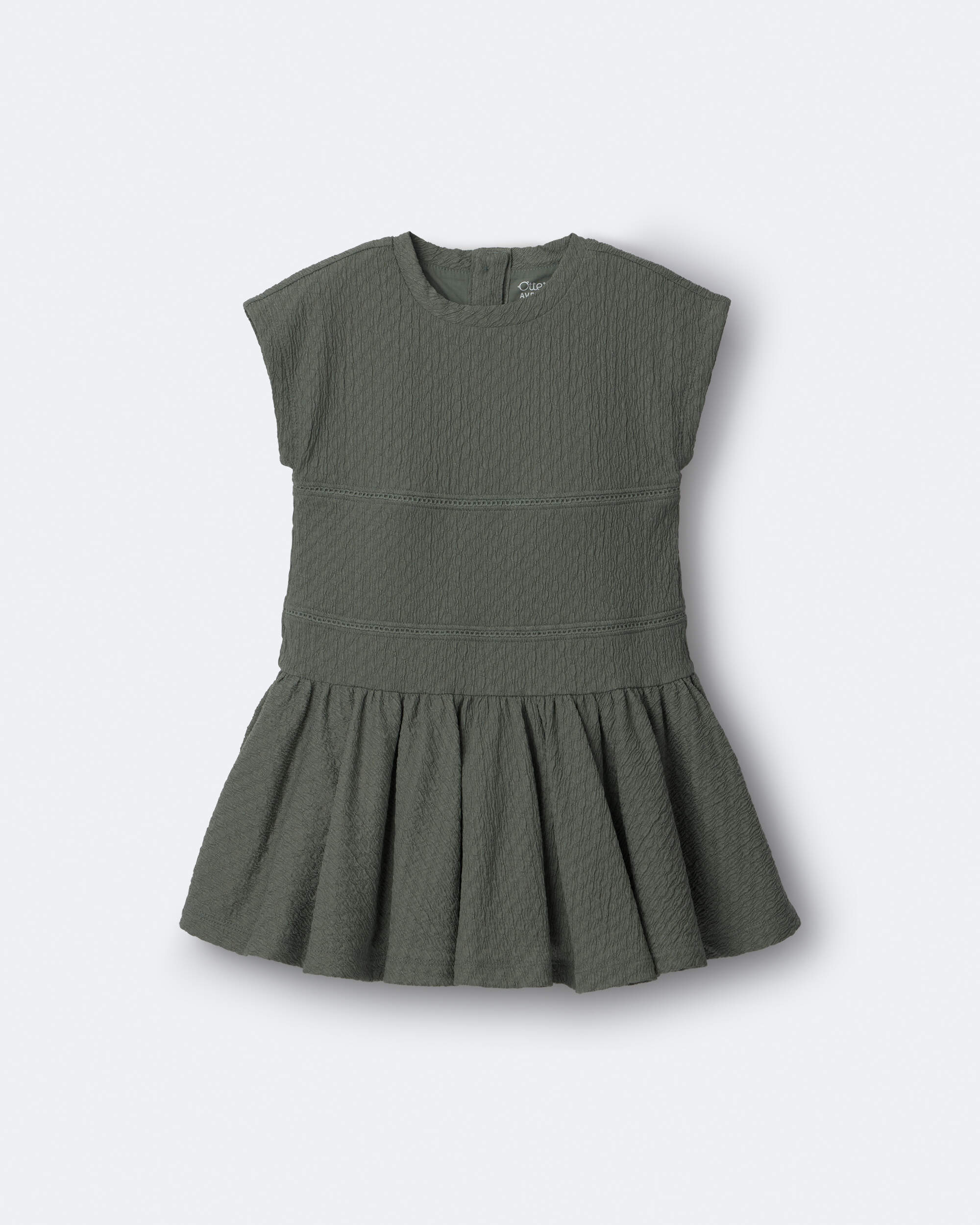 Toddler Girl Drop-Waist Dress - Olive