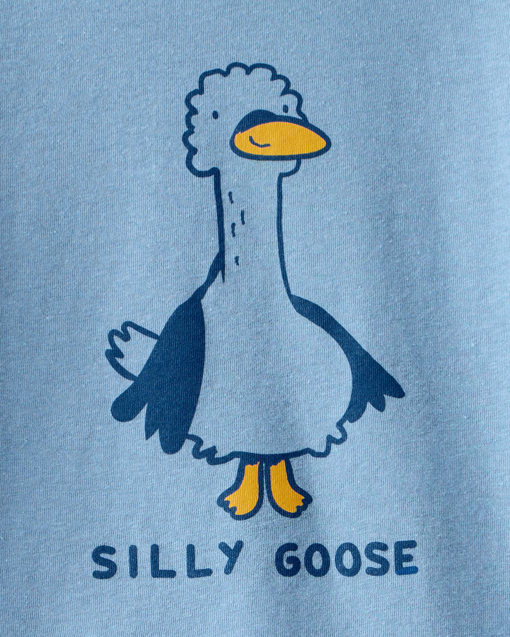 Toddler Boy Silly Goose Long-Sleeve Graphic Tee - Blue