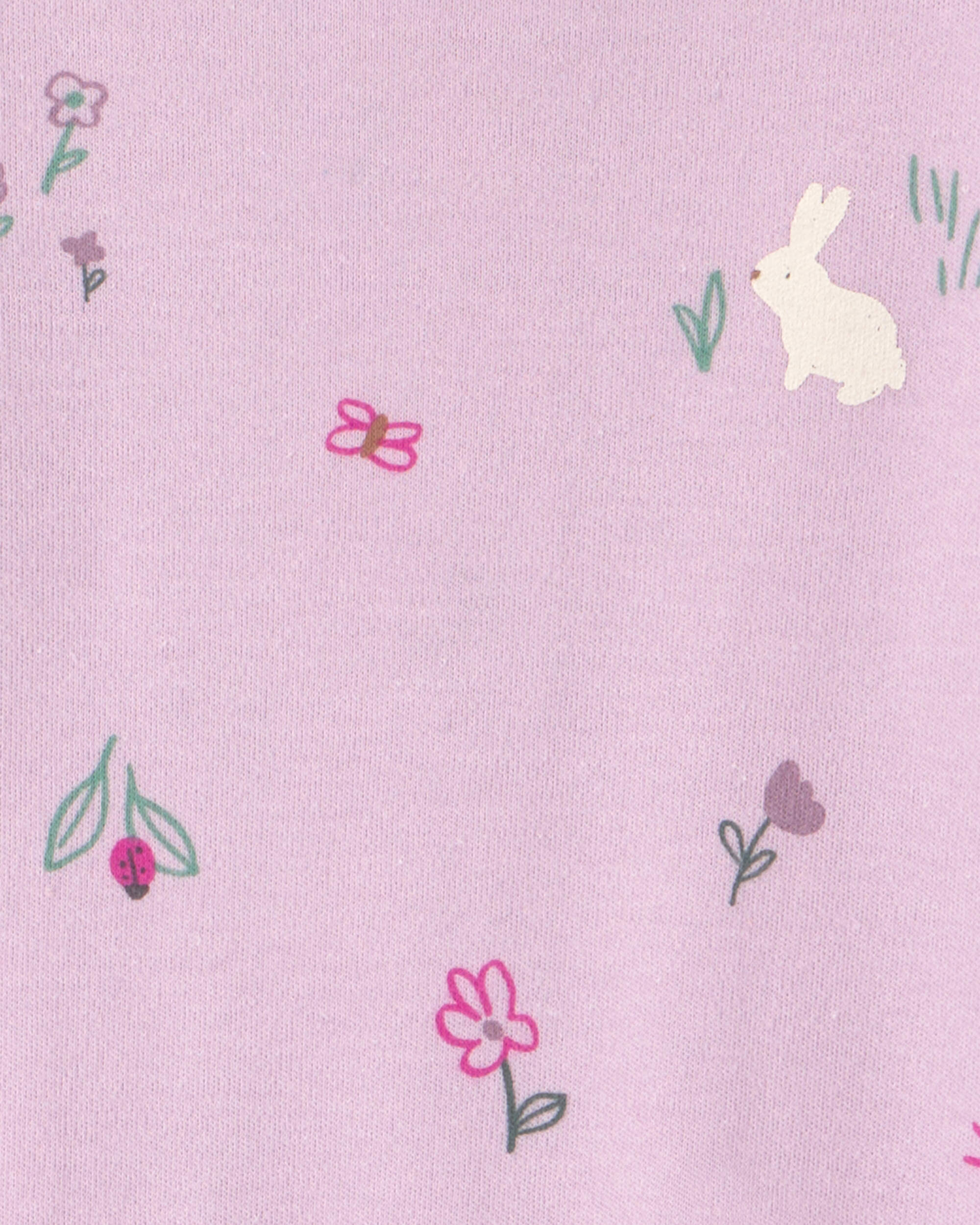 Baby Girl Unicorn 2-Way Zip Sleepers - Purple