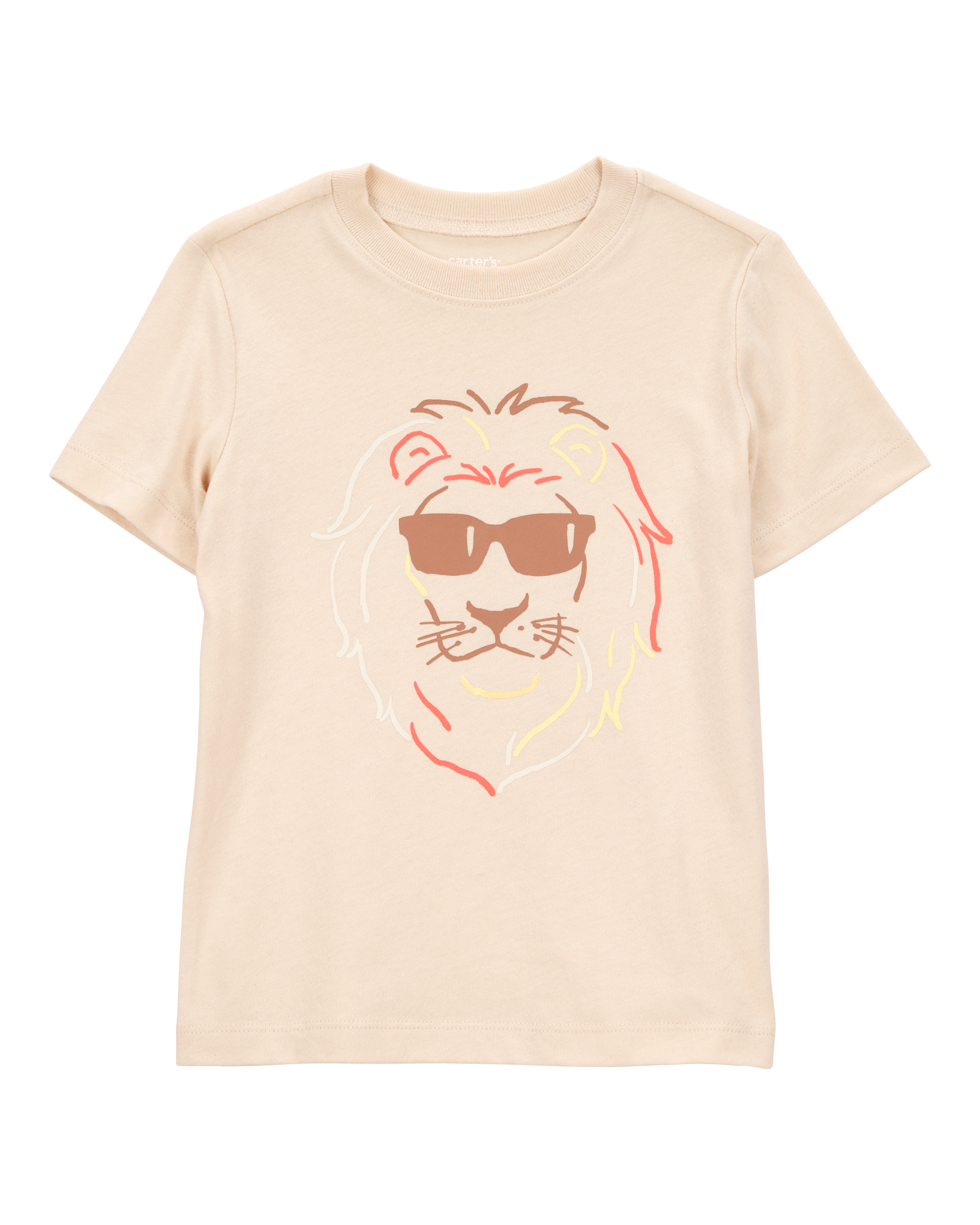 Toddler Lion Short-Sleeve Graphic Tee - Brown
