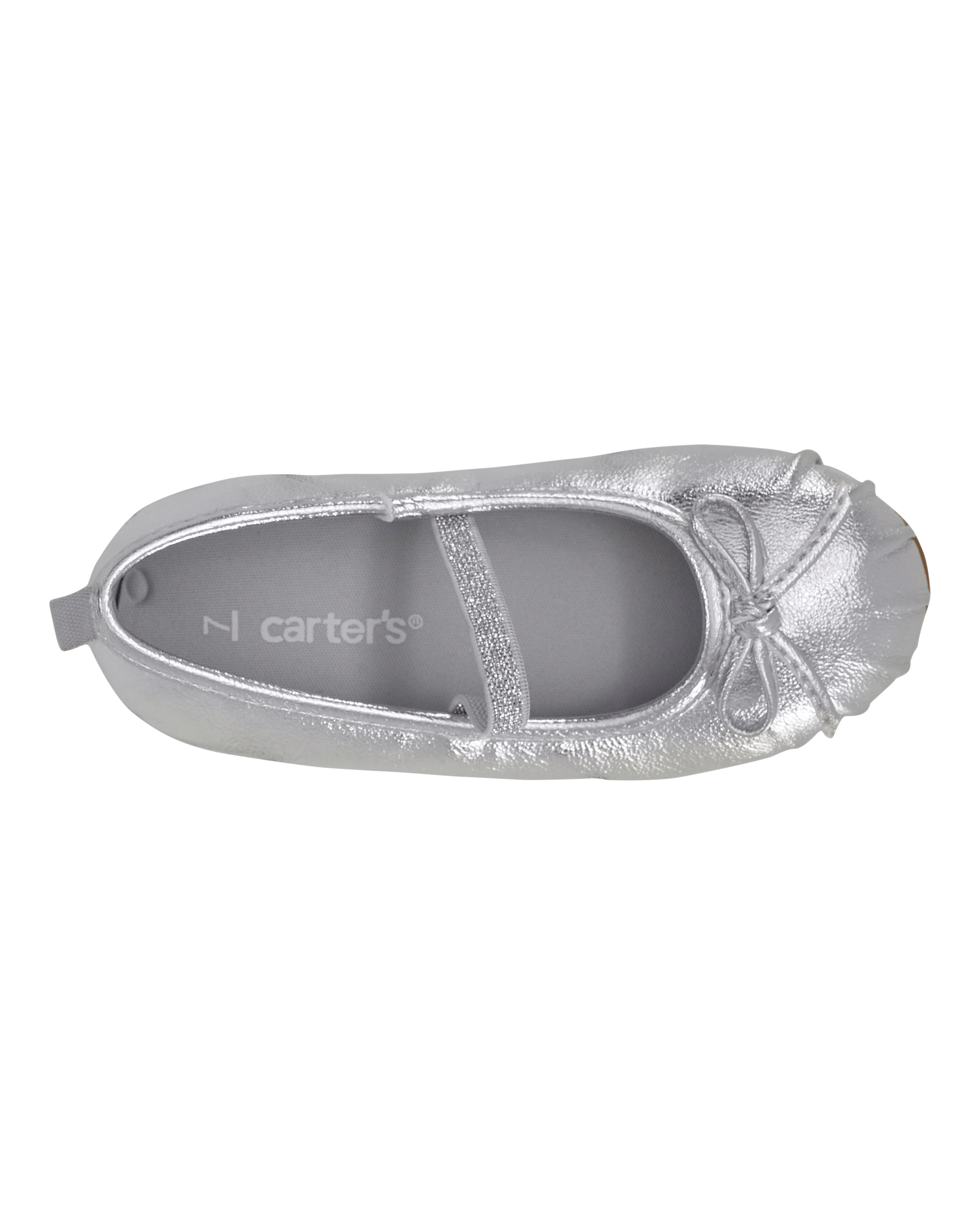 Toddler Ballet Slippers - Silver