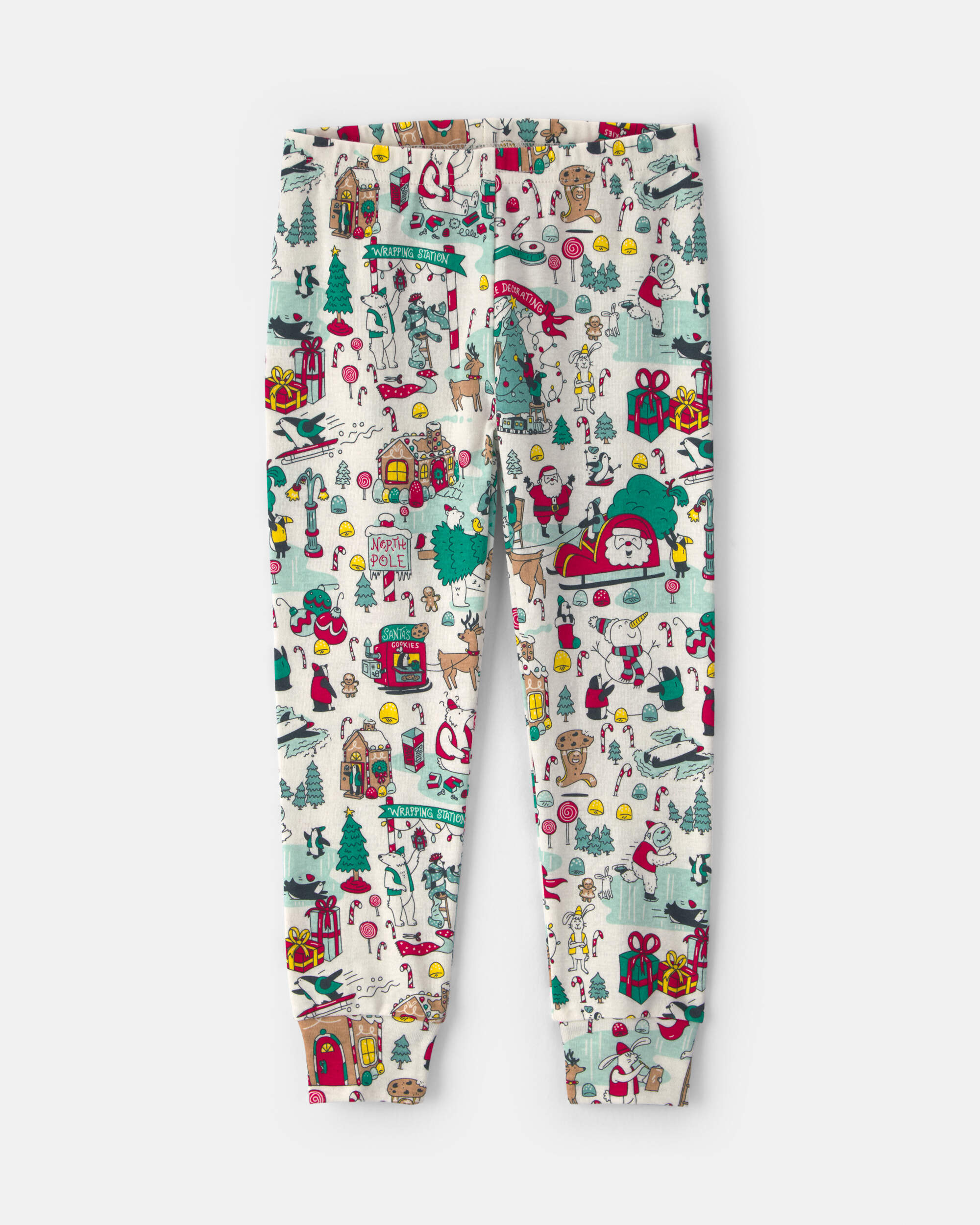 Toddler 2-Piece Christmas Scavenger Hunt 100% Cotton Snug Fit Pyjama Set