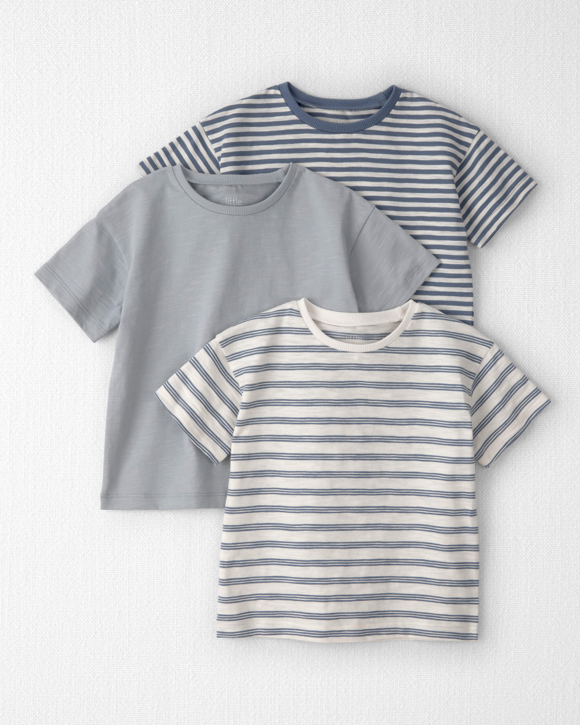 Toddler Boy 3-Pack Striped Organic Cotton Tees