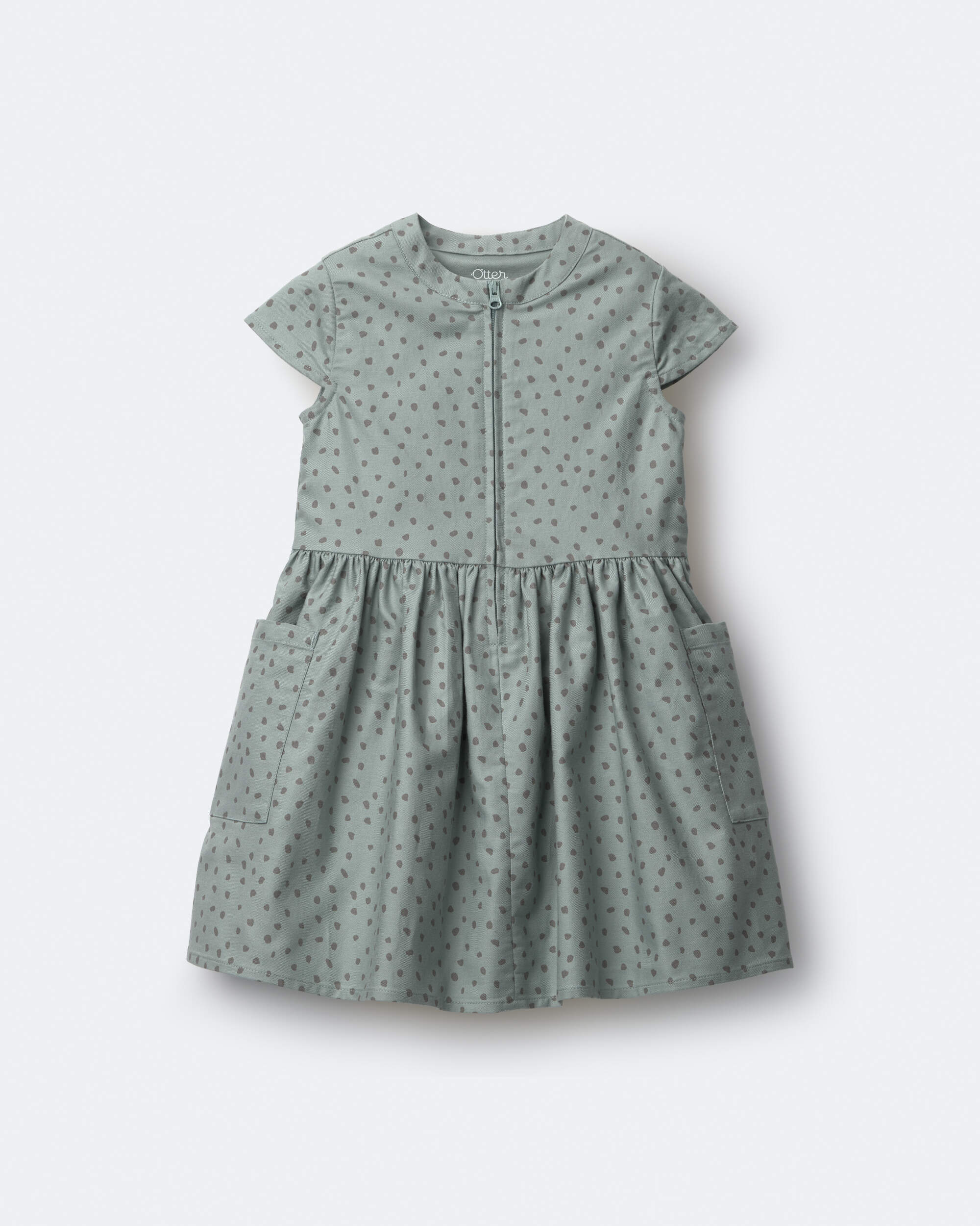 Toddler Girl Laura Dress with Pockets - Pale Blue