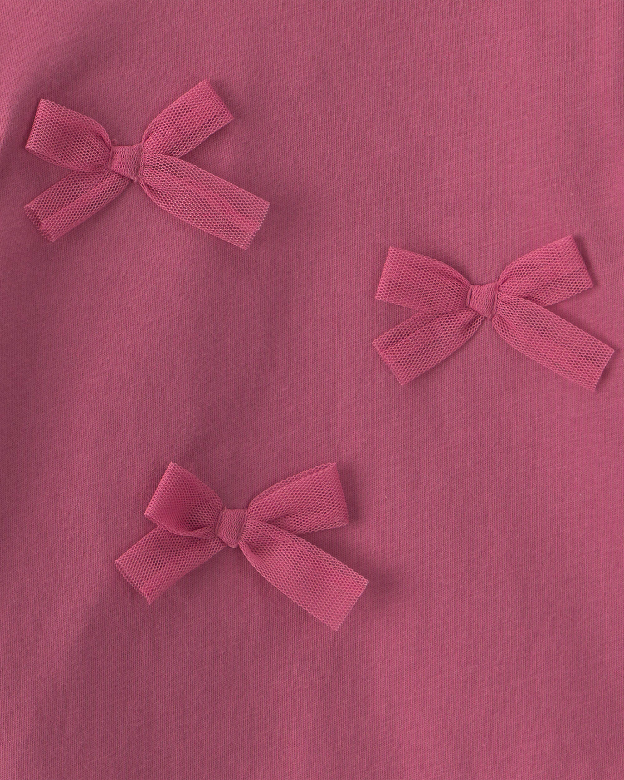 Baby Girl 2-Piece Bow Long-Sleeve Bodysuit & Pant Set - Pink