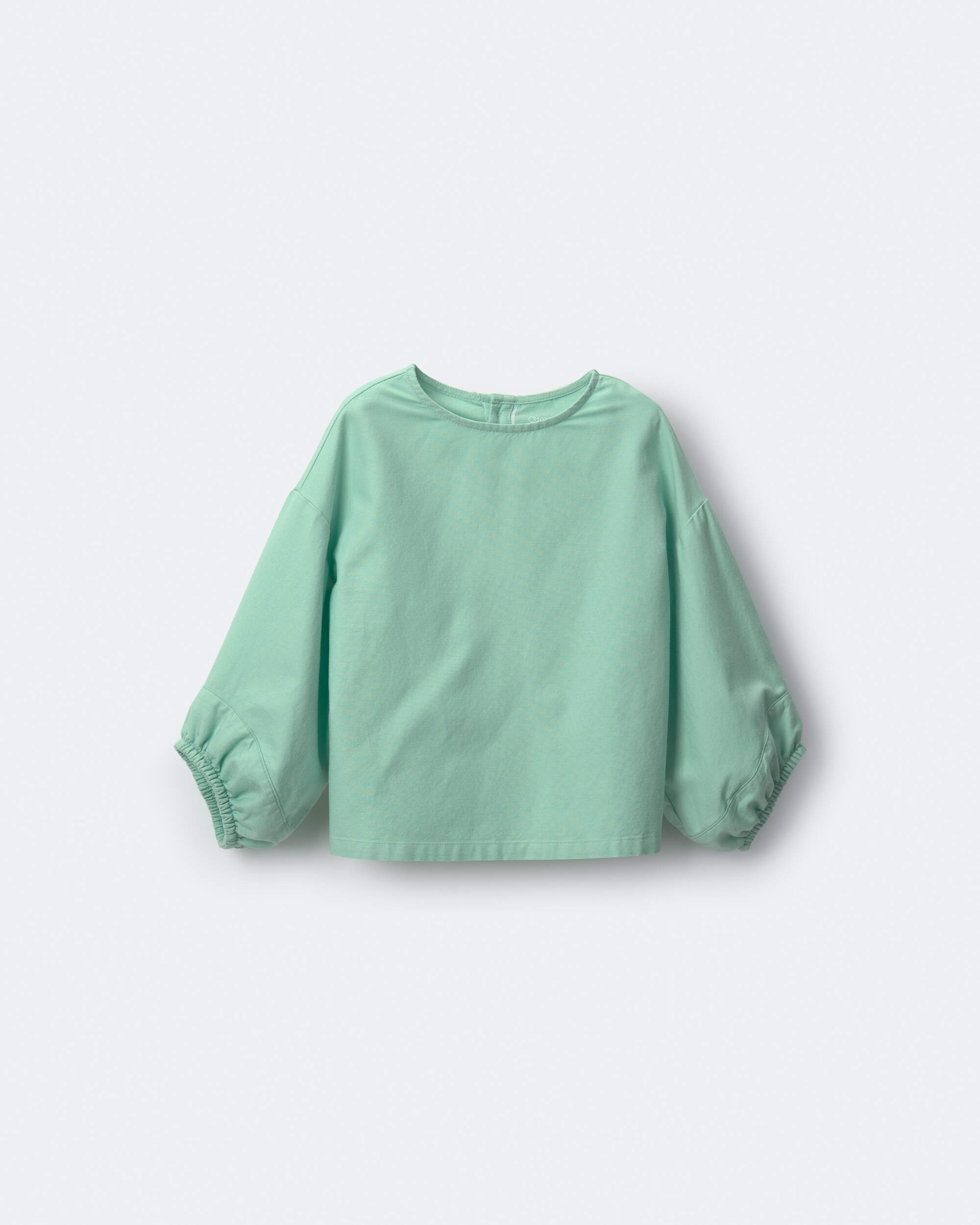 Toddler Girl Blouson Cuffed Long-Sleeve Top - Green