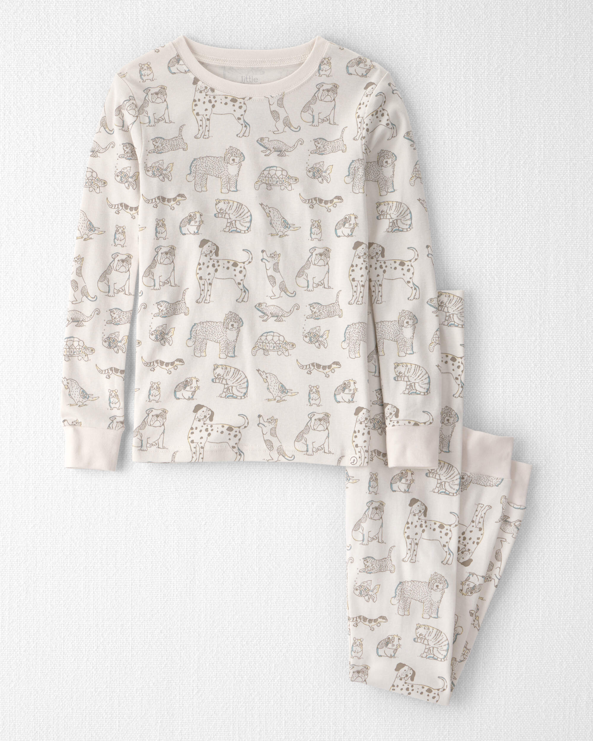 Kid 2-Piece Organic Cotton Pyjama Pet-Print