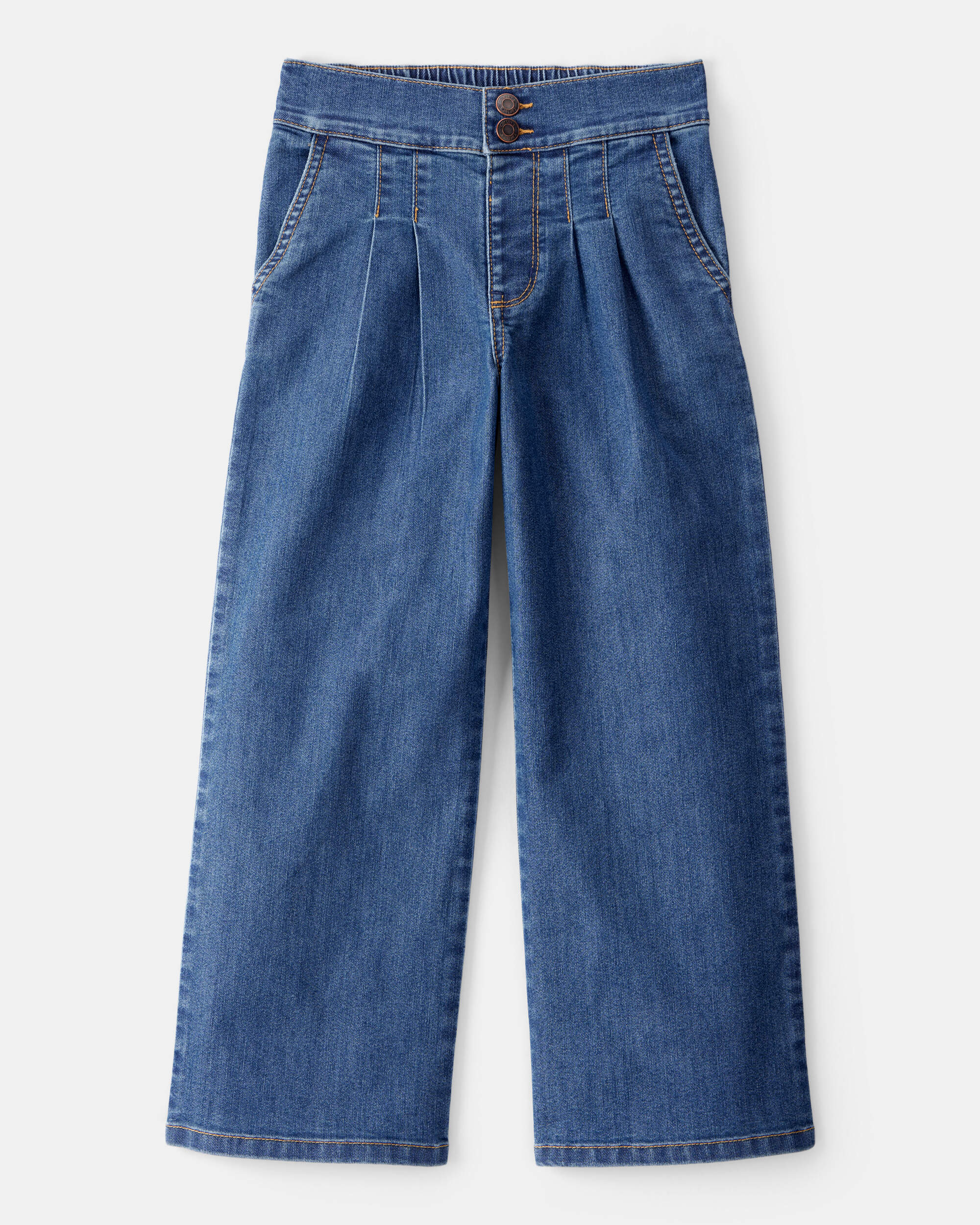 Kid Denim Wide Leg Pants