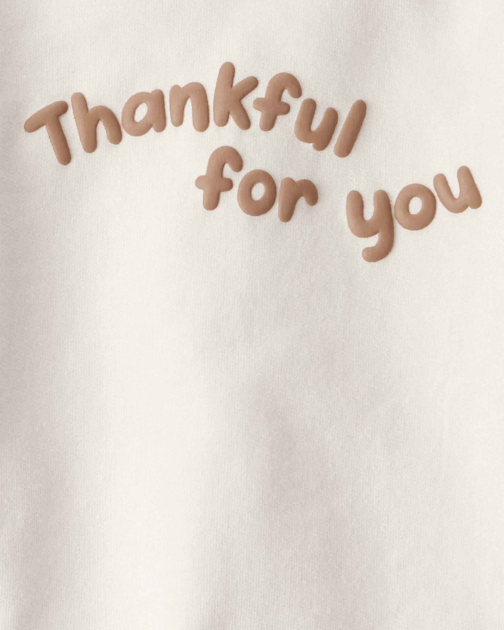 Baby 2-Piece Thanksgiving Acorn Print Cotton Long-Sleeve Tee & Pant Set - Brown/Cream