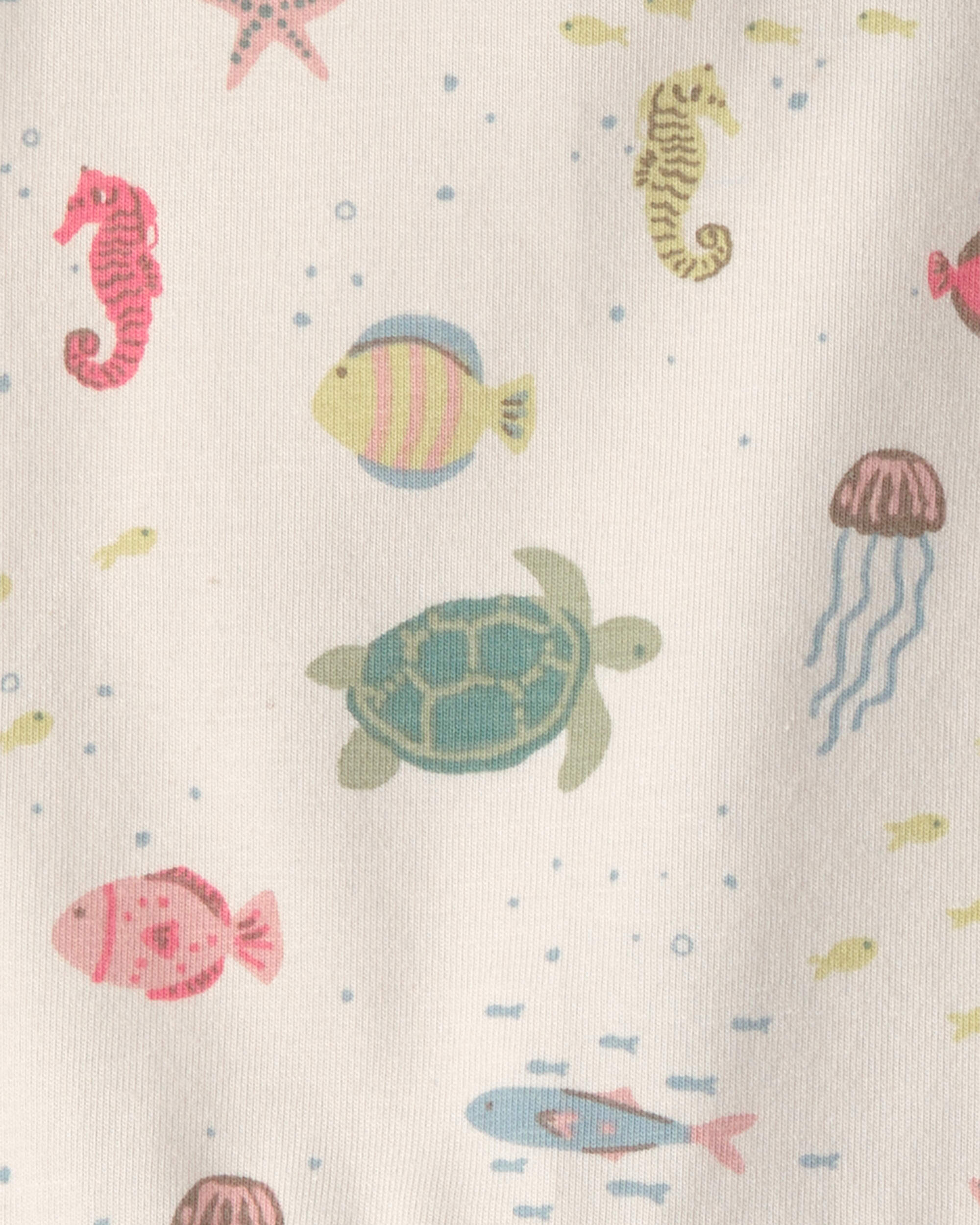 Baby Girl 2-Pack Organic Cotton Bubble Under The Sea