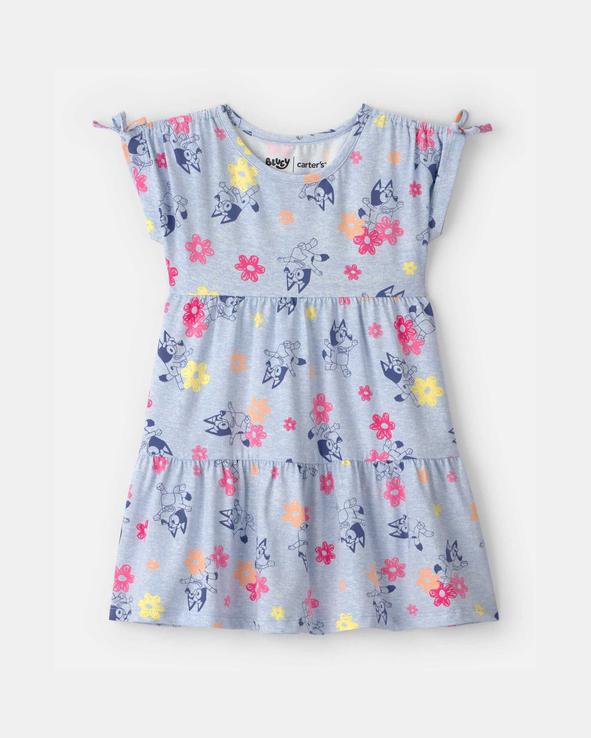 Toddler Girl Bluey™ Floral Dress - Blue