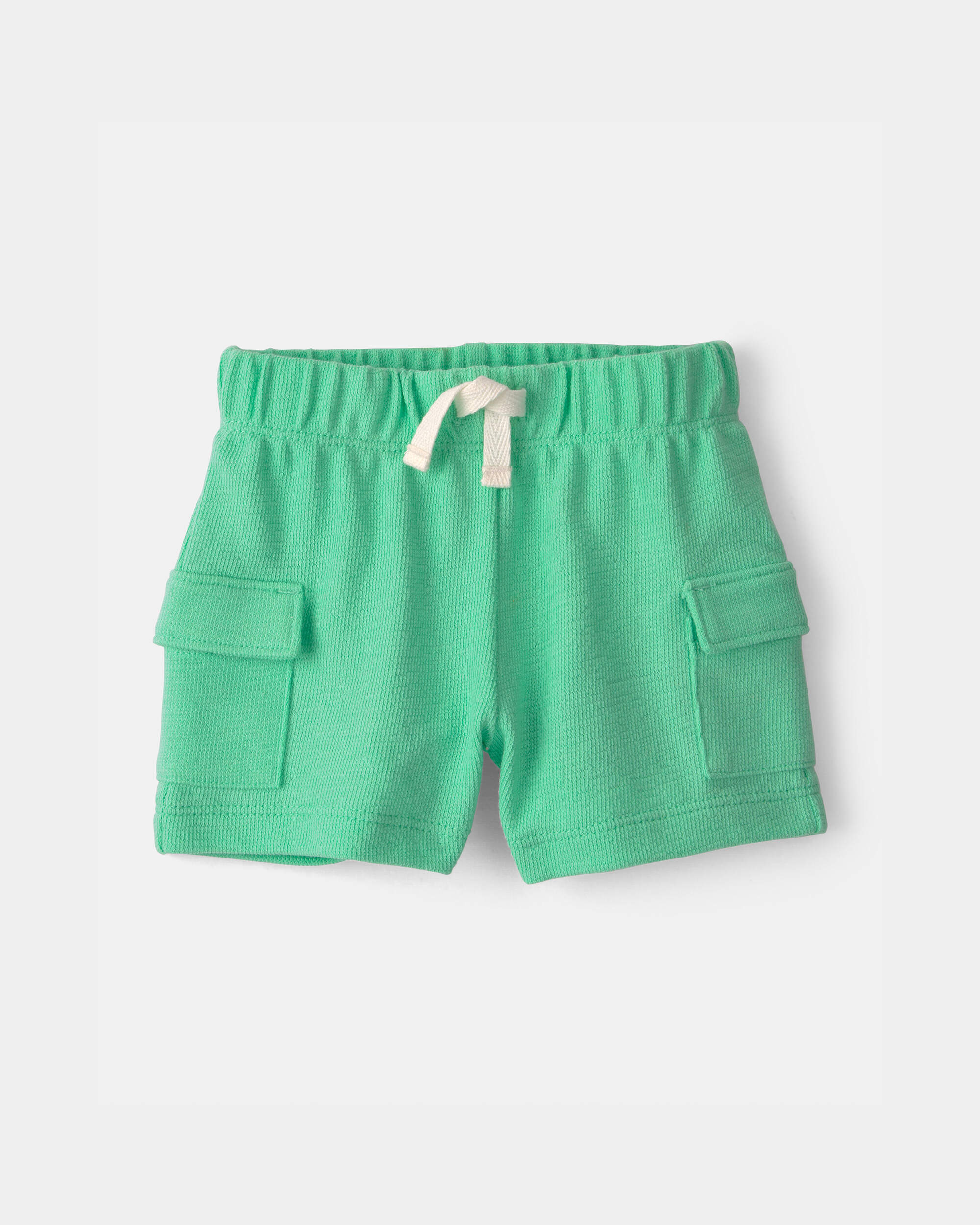Baby Boy 3-Piece Shark Top, Bodysuit & Short Set - Green/Ivory