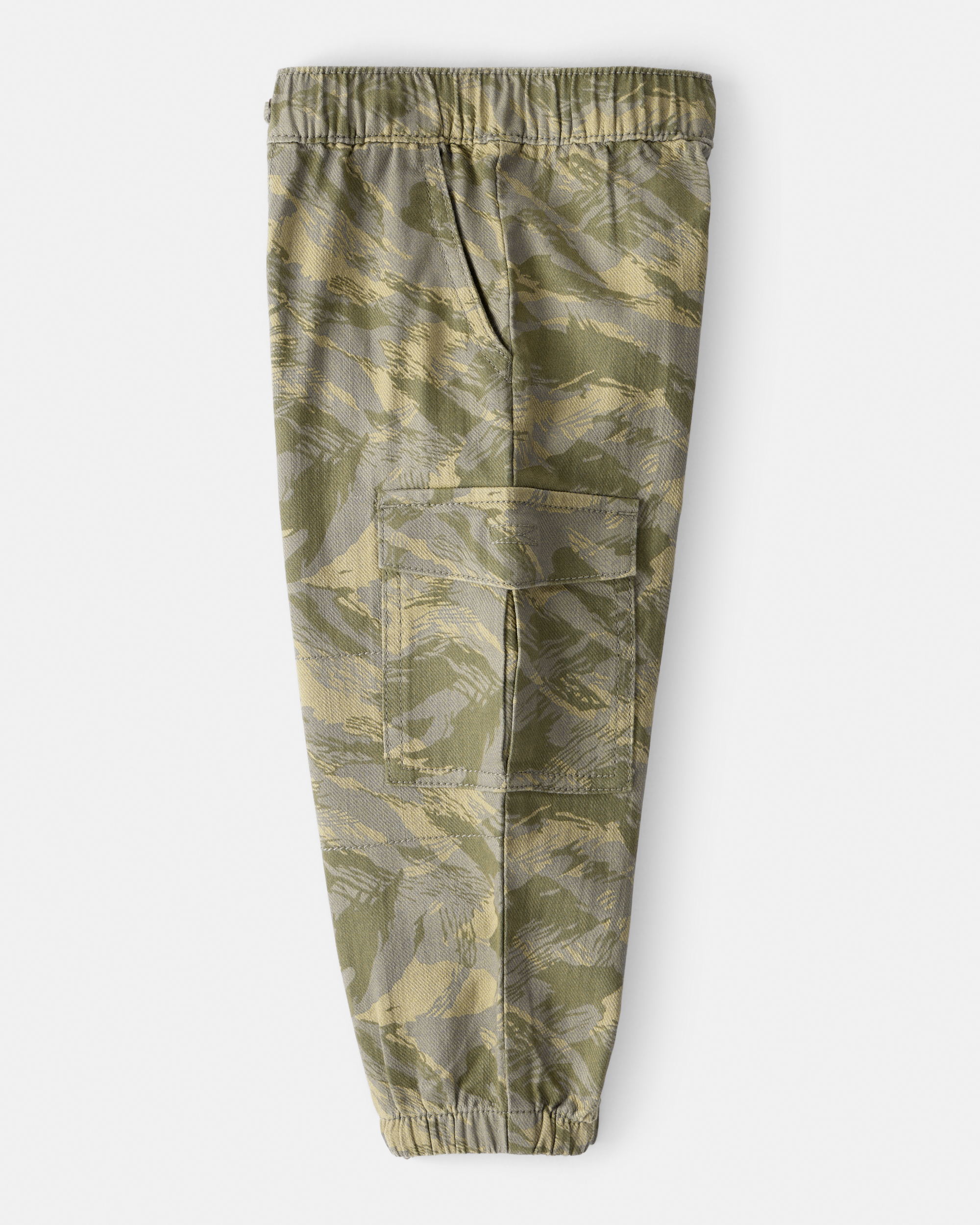 Toddler Boy Cotton Camo Fashion Cargo Pants - Green