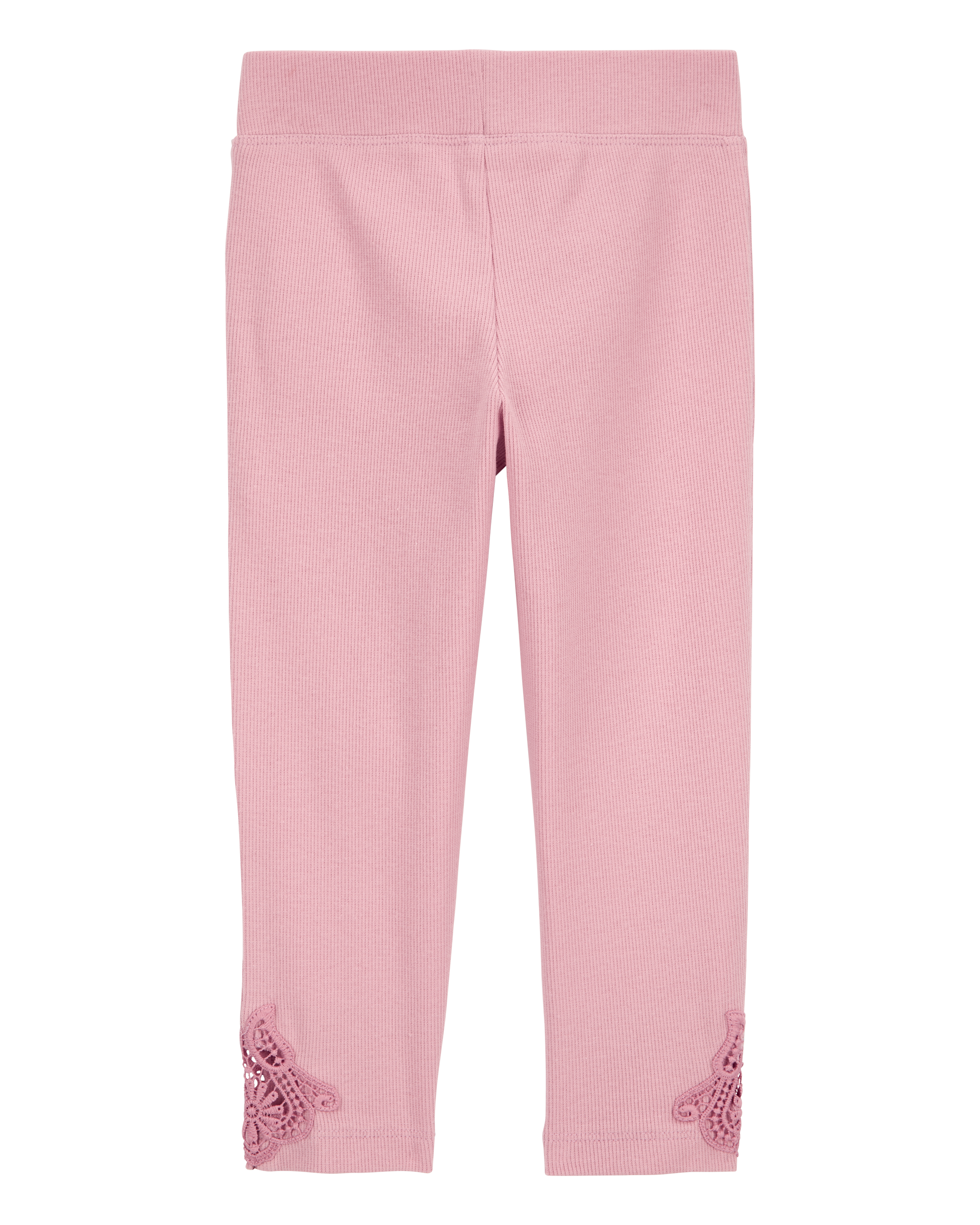 Toddler Lace Detail Ribbed Leggings