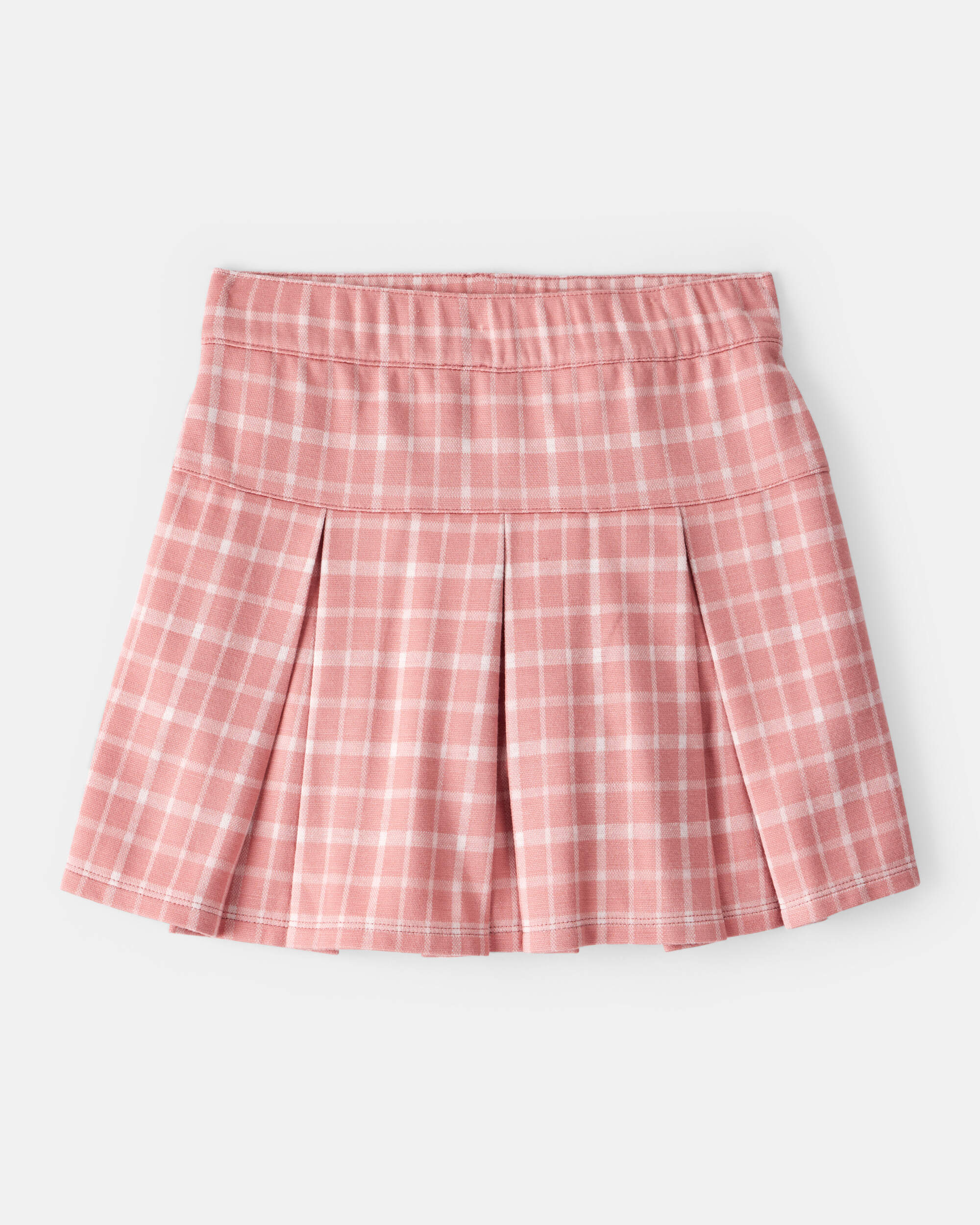 Kid Plaid Pull-On Skort