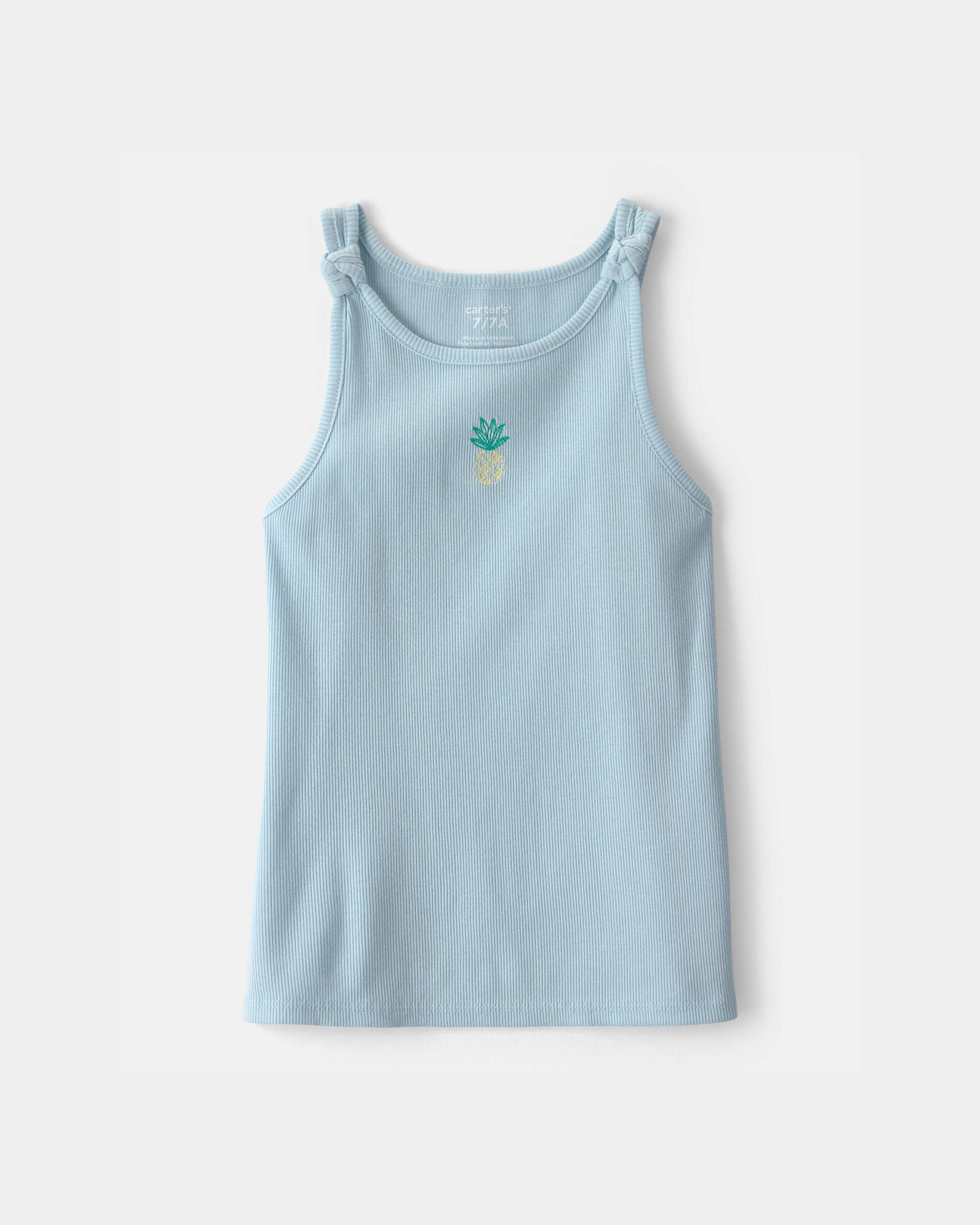 Girls Pineapple Tank Top - Blue