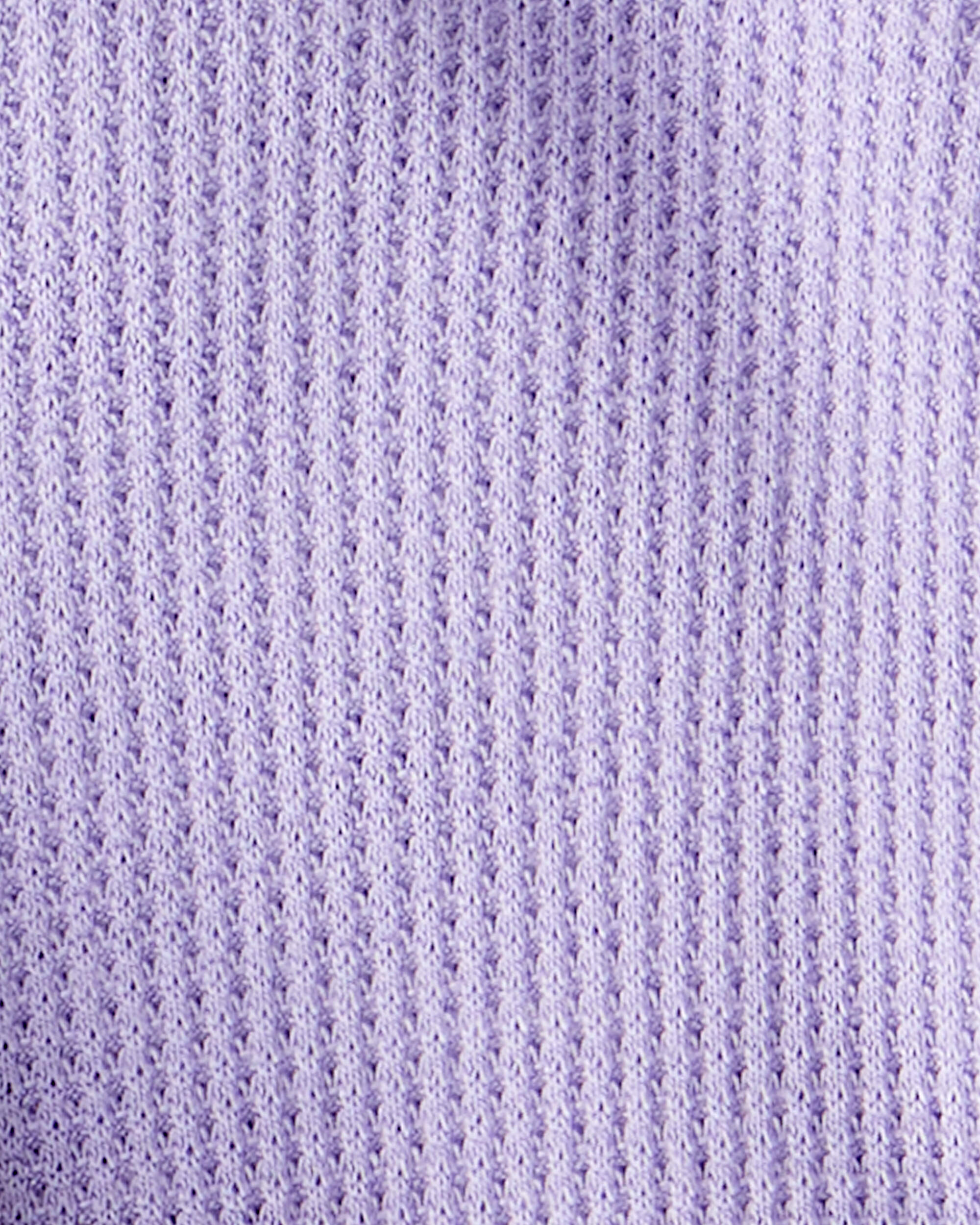 Baby Girl Paint Print PurelySoft Long-Sleeve Multipack Bodysuits - White/Purple