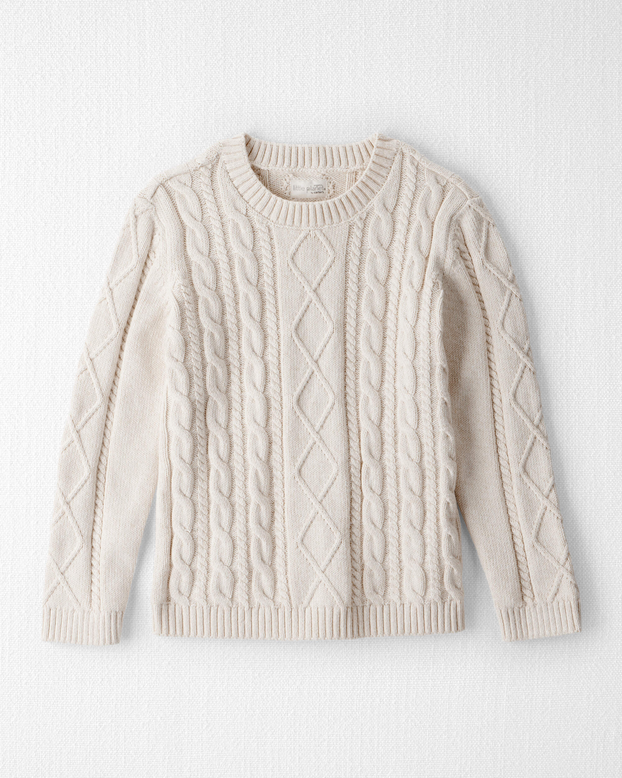 Kids Organic Cotton Cable Knit Sweater