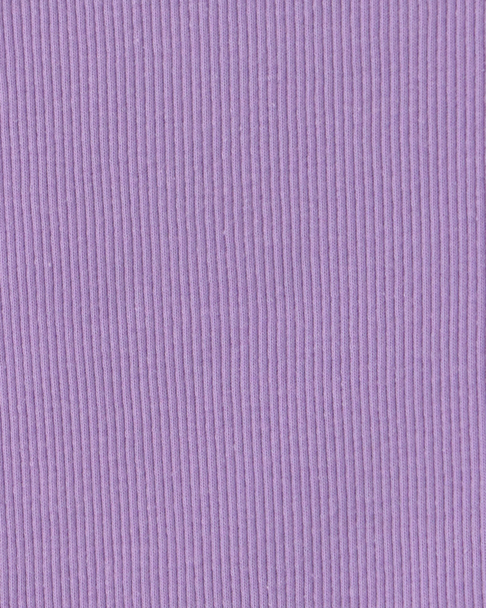 Girls Rib Tank Top - Purple