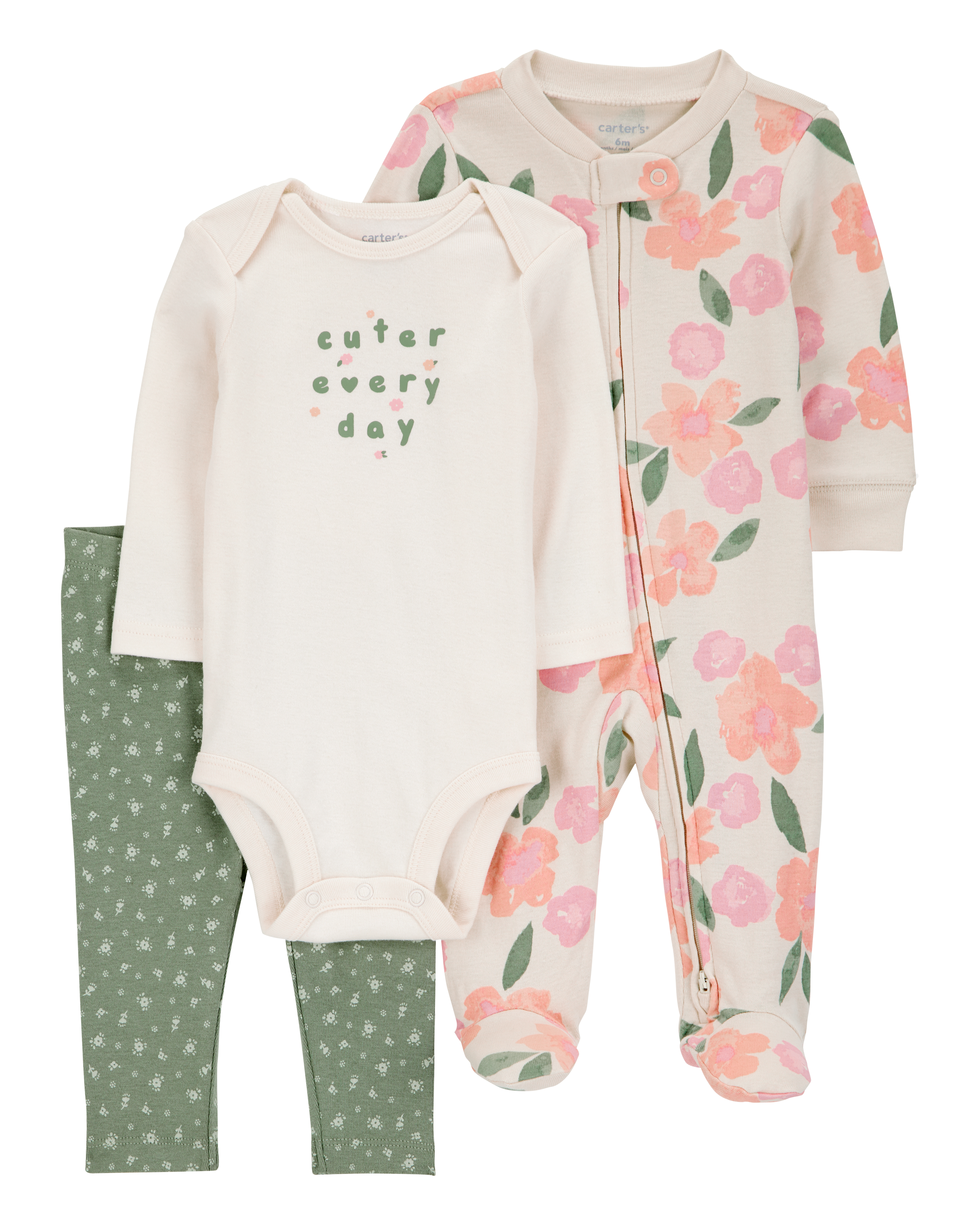 Baby 3-Piece Floral Multi-Piece Set