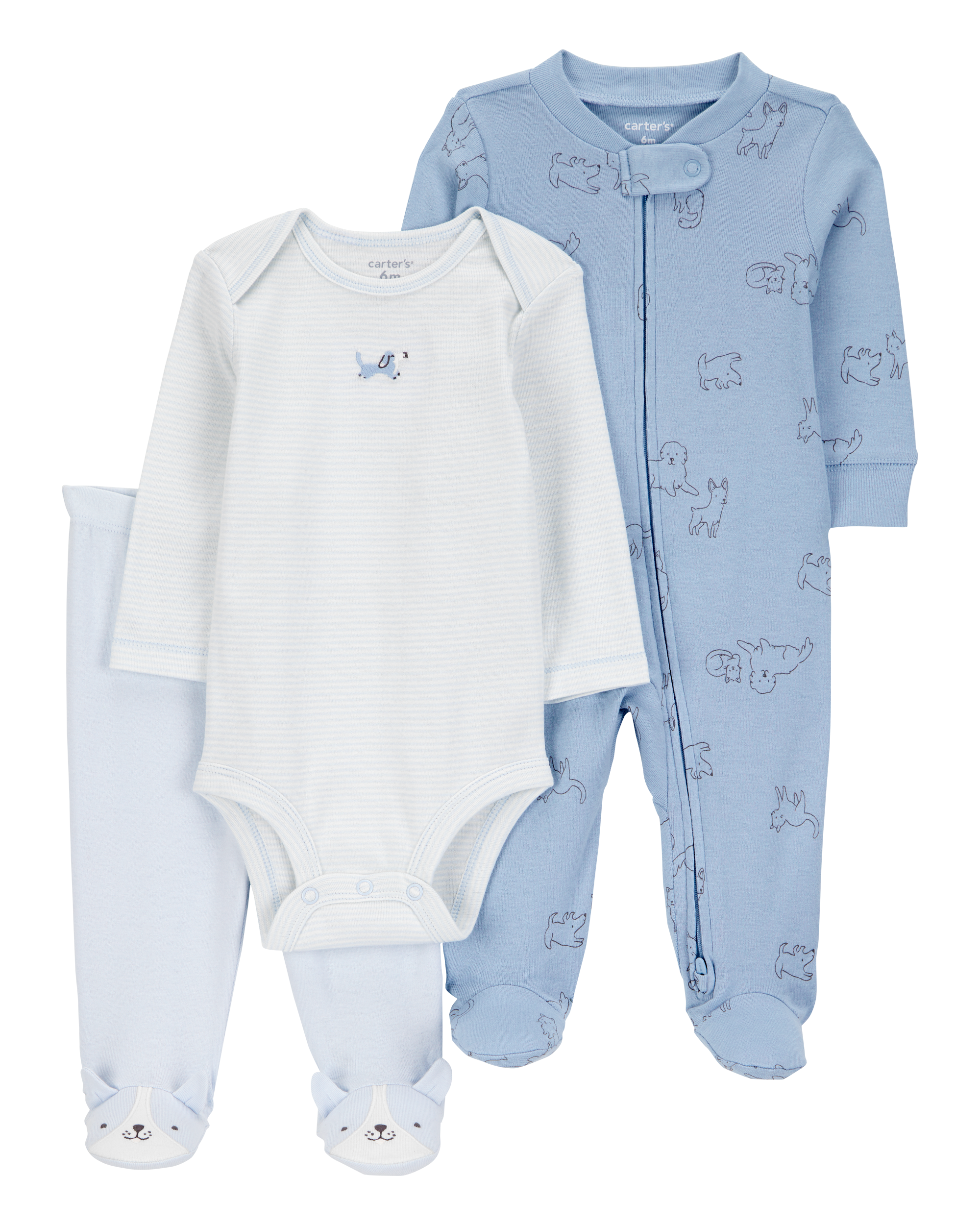 Baby Boy 3-Piece Puppy Multi-Piece Set