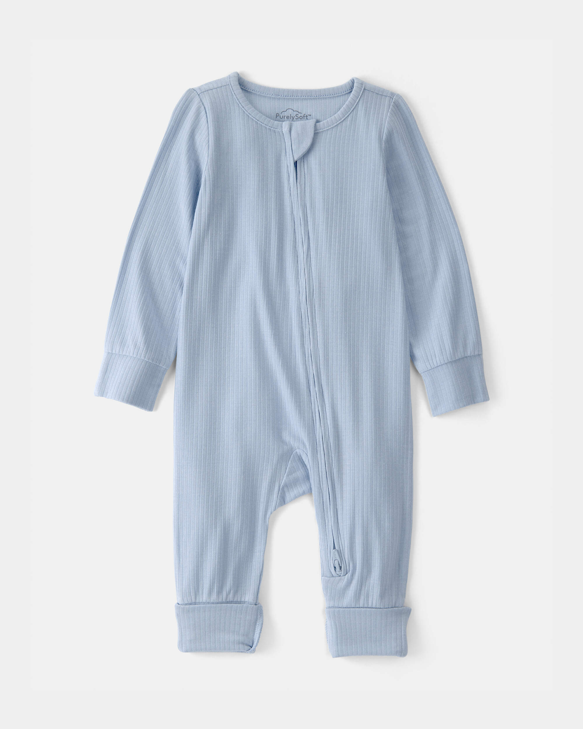 Baby Boy 2-Way Zip PurelySoft Sleeper - Blue