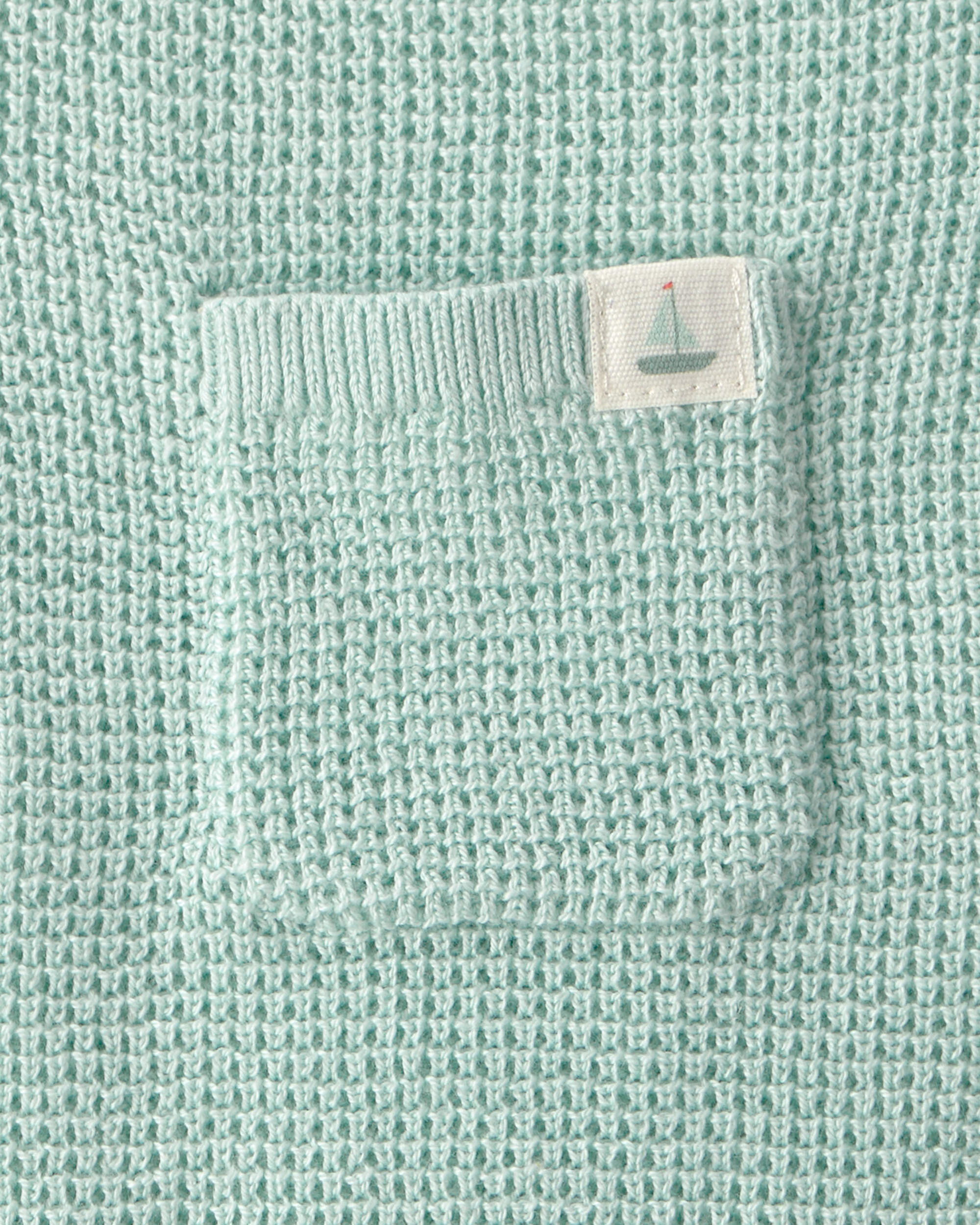 Baby Crochet Bubble Romper - Green